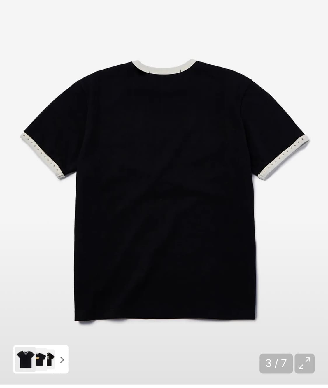 가먼츠팹 링거티 Self Made Ringer Tee (BLACK) L 상품이미지3