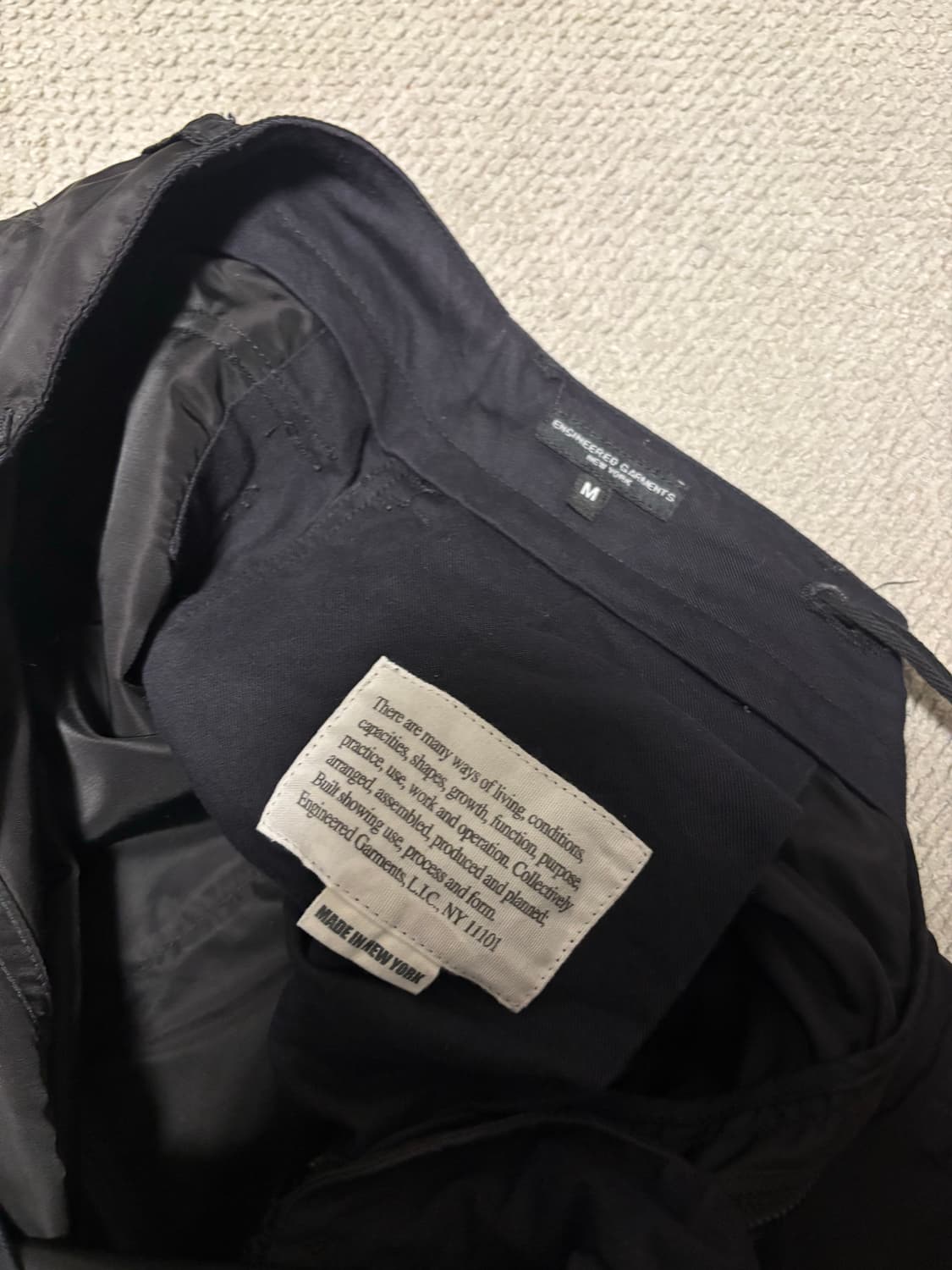 엔지니어드 가먼츠  오버팬츠 플라이트 나일론 m사이즈 상품이미지3