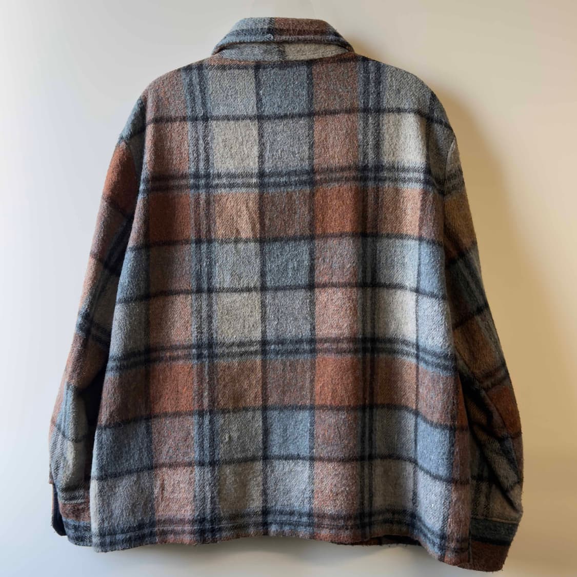 80s Sears 체크 울 자켓 USA 상품이미지5