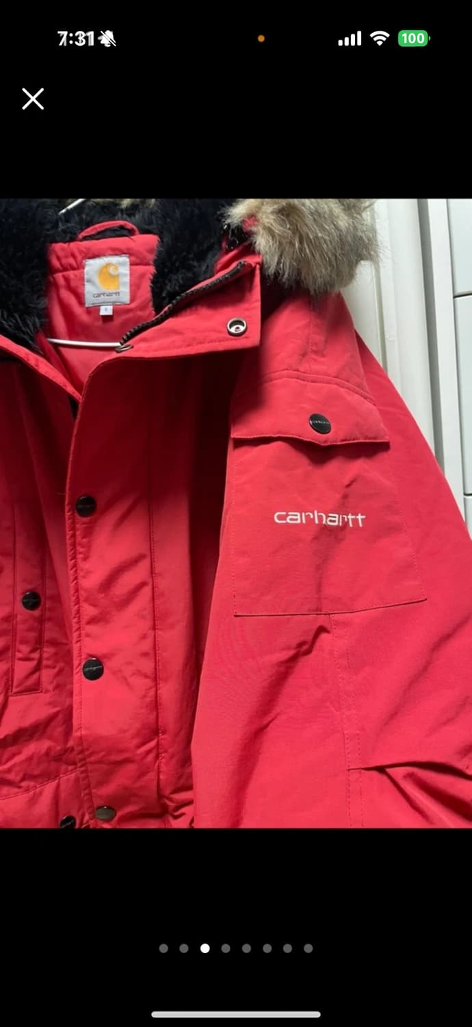 칼하트 패딩 미국사이즈라 95-100정도 (표기S) 상품이미지3