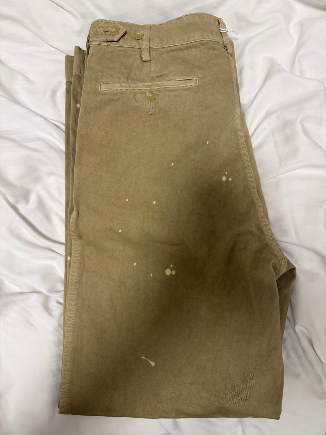 오라리 가먼트 원턱 치노 팬츠 판매합니다 상품이미지2