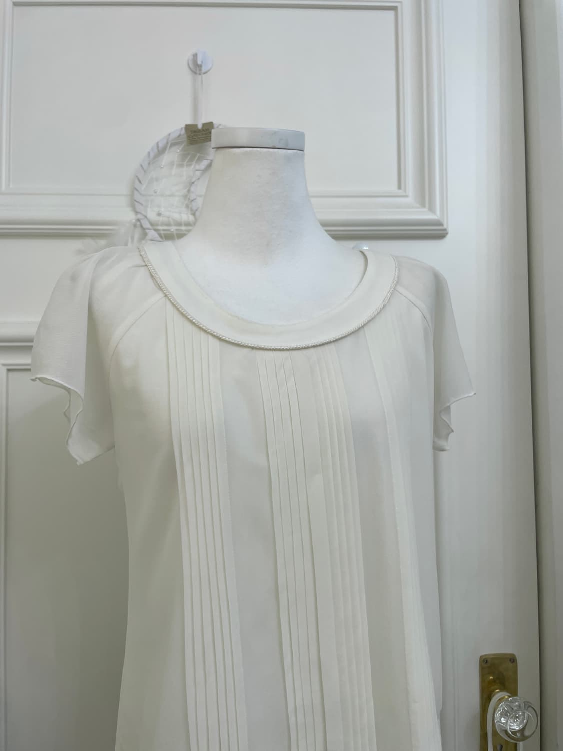 ivory pleats reglan chiffon blouse 상품이미지5