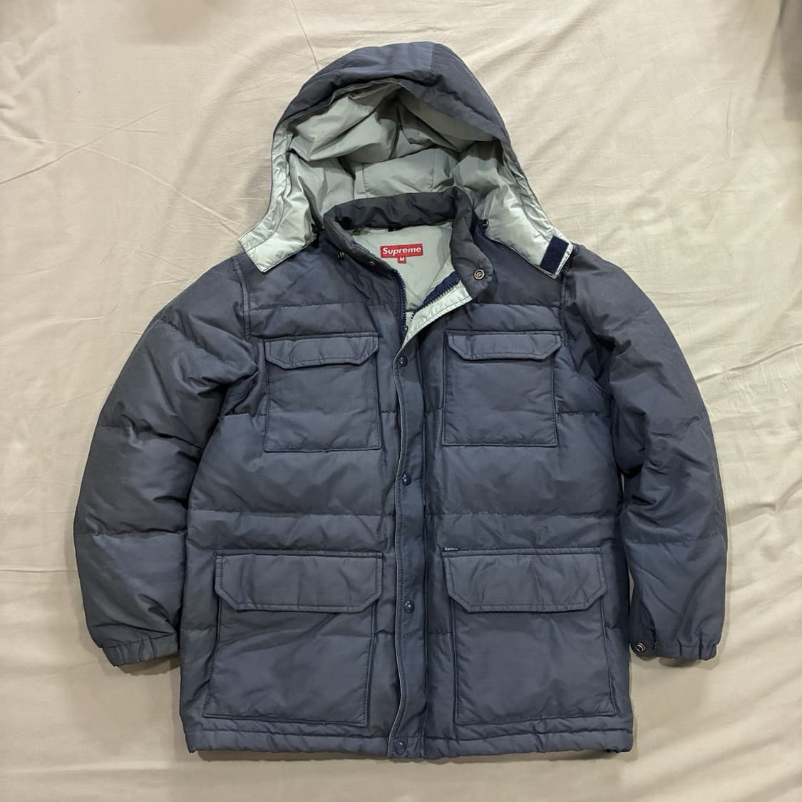 90s 슈프림 다운 파카 다크 네이비 상품이미지1