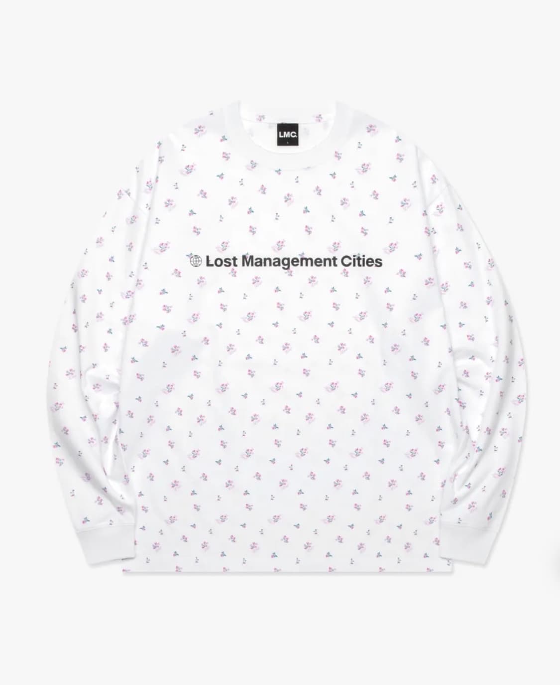 FN OG LONG SLV TEE FLOWER WHITE 상품이미지1
