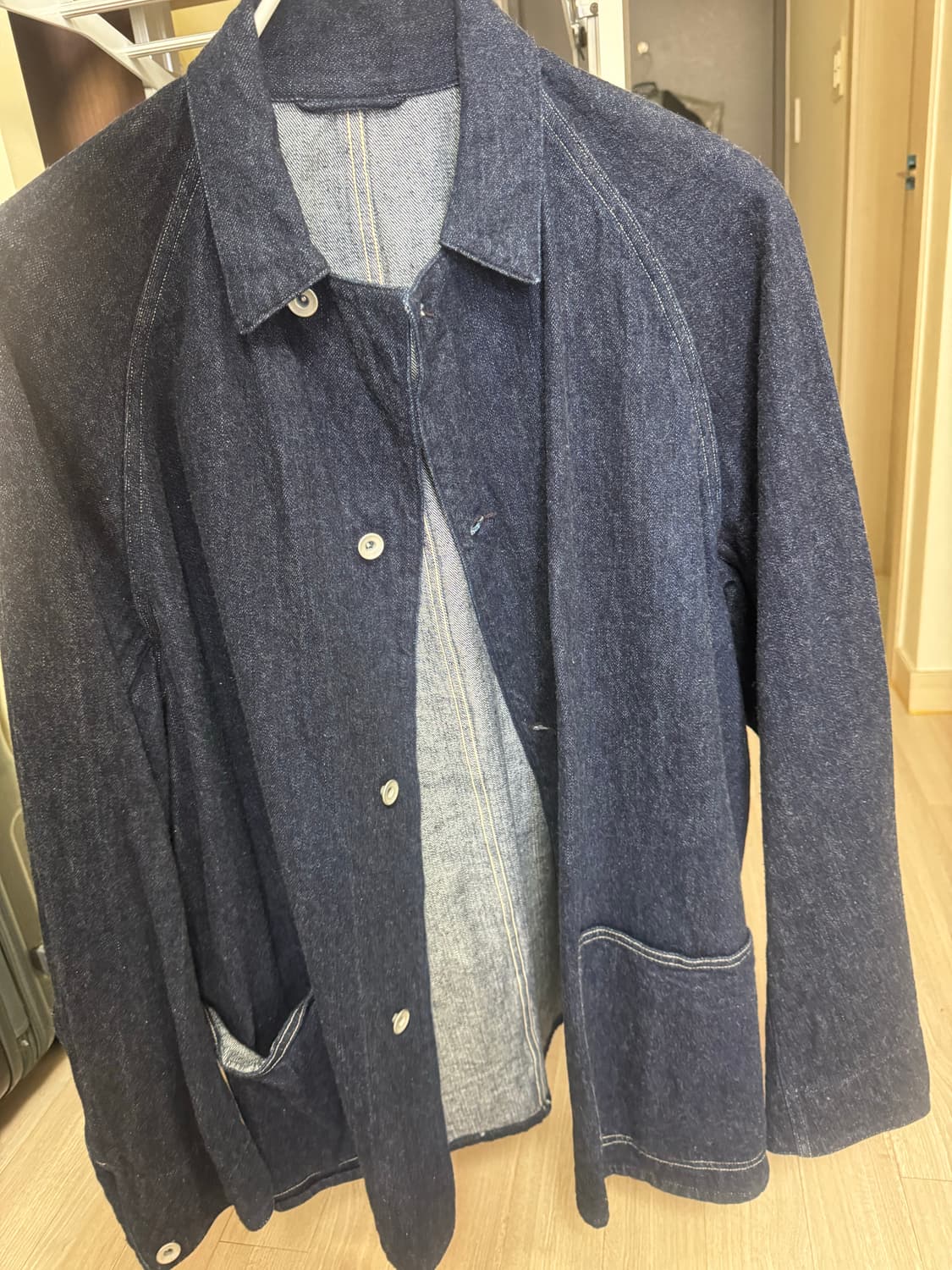 코모리 24SS 벨티드 데님 워크자켓 셋업 상의3 하의 2 상품이미지1