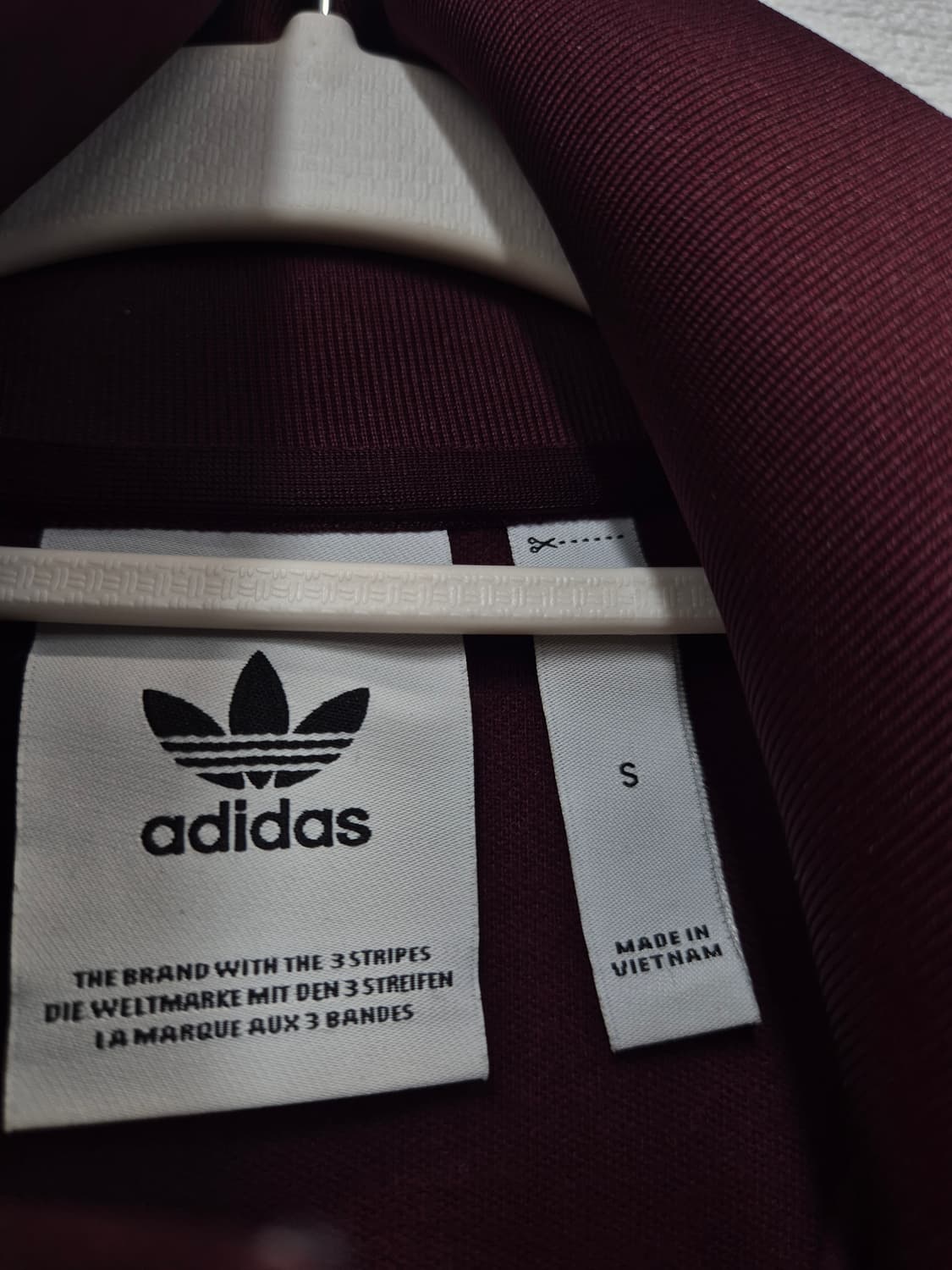 아디다스 파이어버드 버건디 져지 / S (정품) 상품이미지4