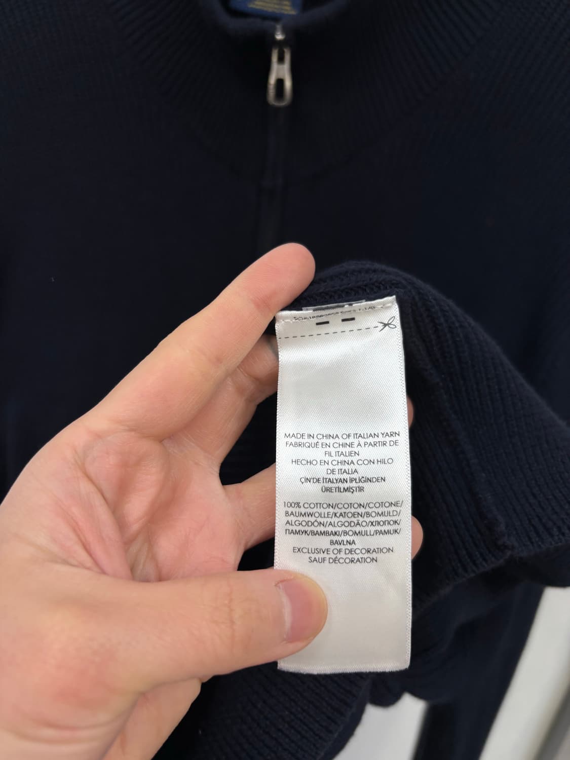 폴로랄프로렌 투웨이 울 니트 집업 상품이미지7