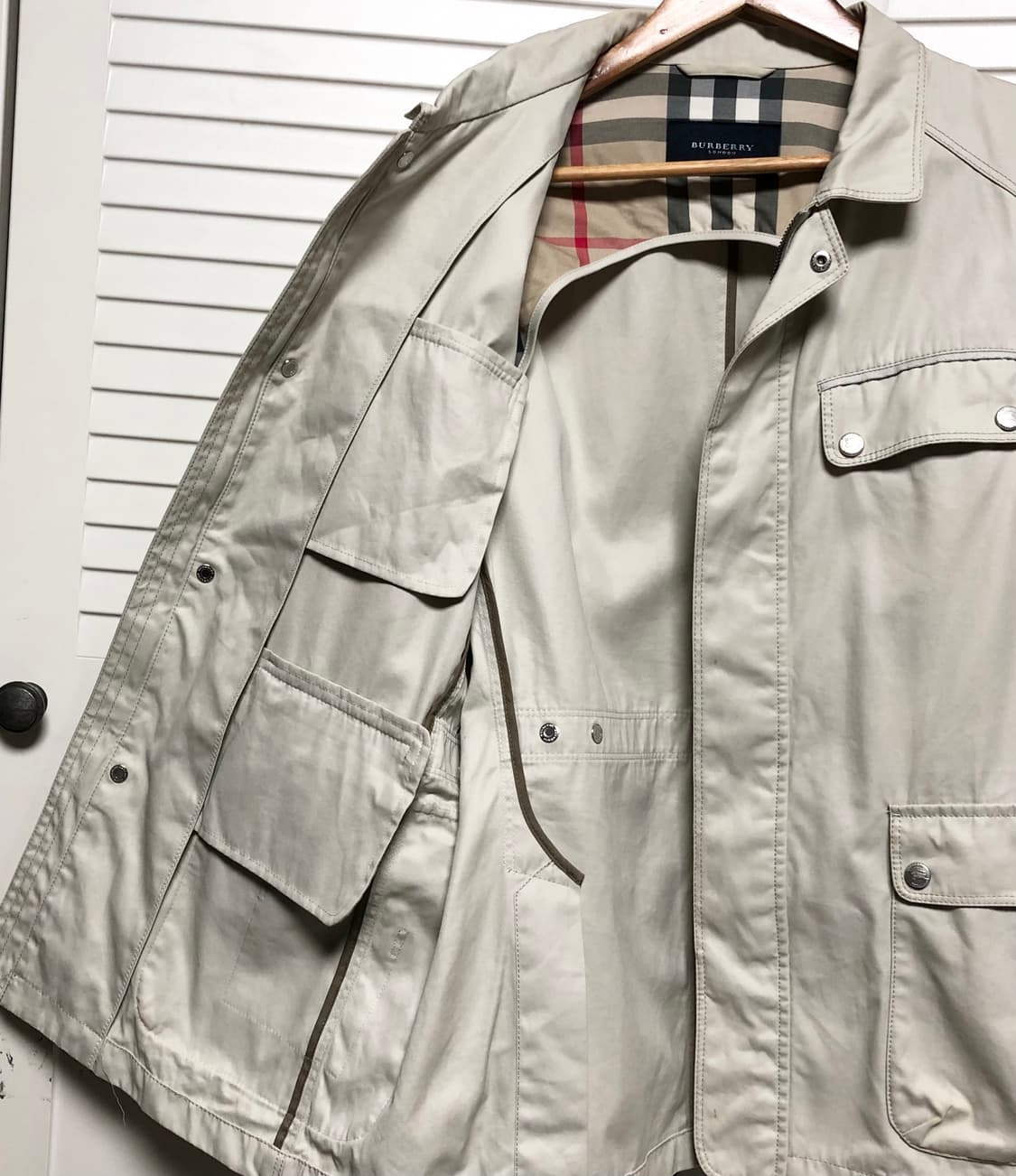 버버리 자켓 일판 사파리 필드자켓 남성용 블루종 상품이미지5