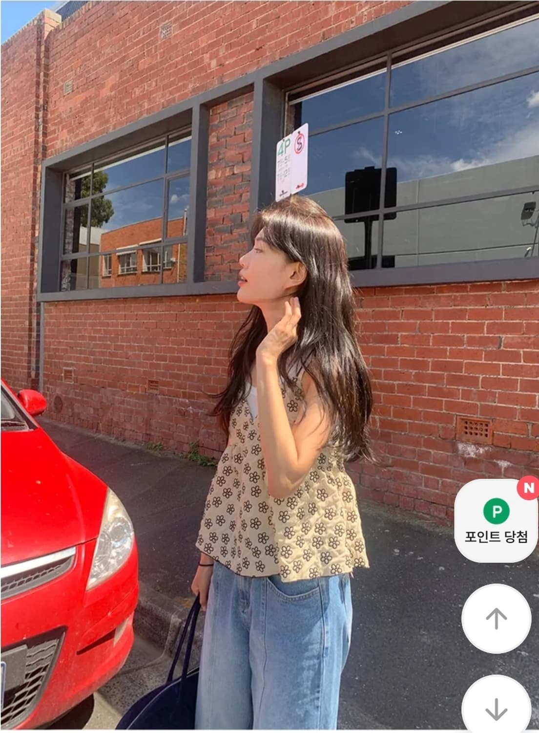 [새상품] 언더비 플라워 뷔스티에 나시 연말룩 (옷장정리) 상품이미지4