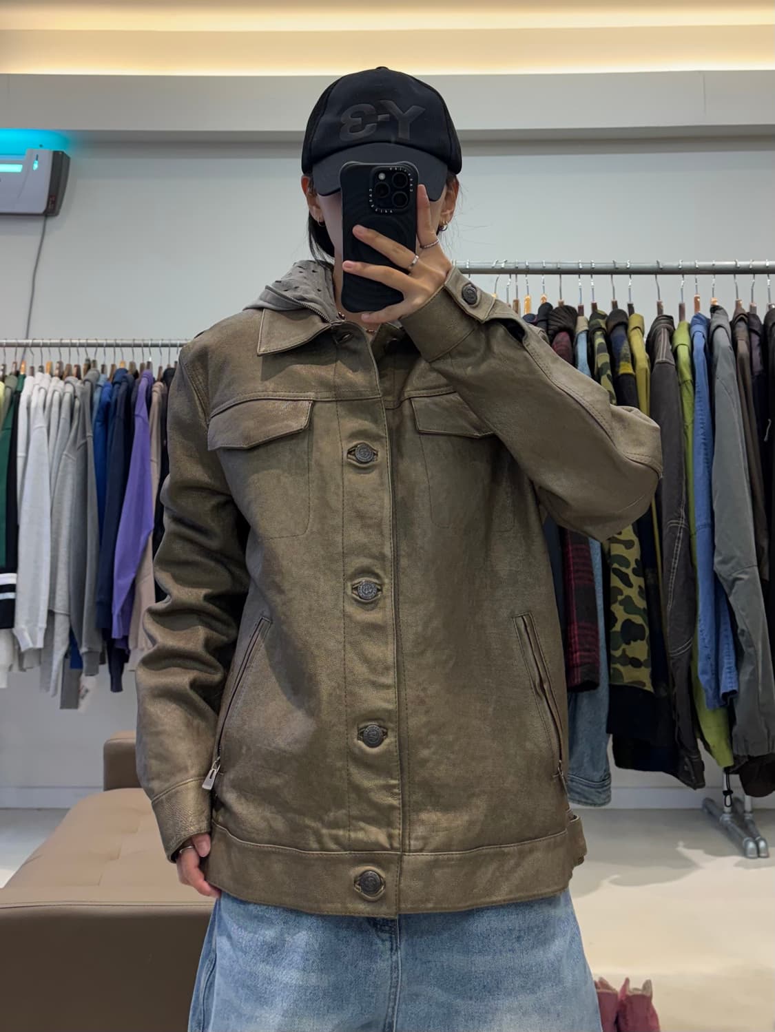 Marbobo classics 레더 트러커 자켓 상품이미지6