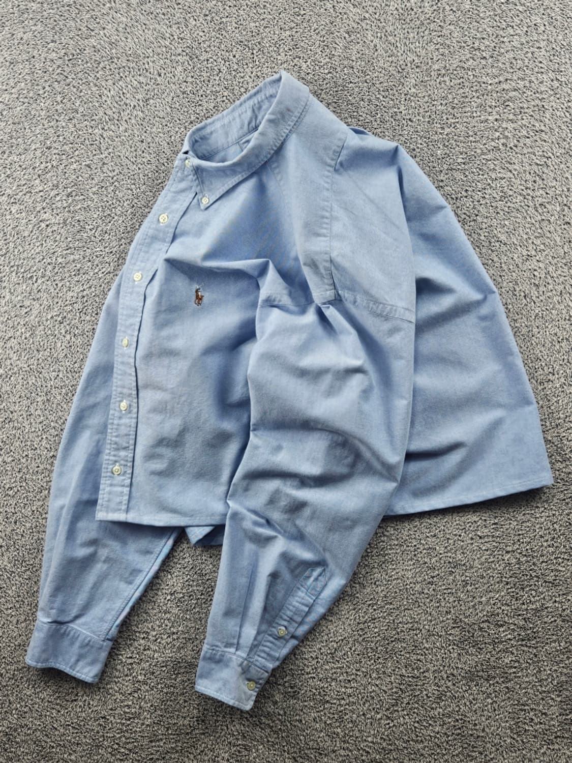 폴로랄프로렌 크롭 커스텀 야머스 옥스포드 셔츠 (2XL추정)/ 11517 상품이미지3