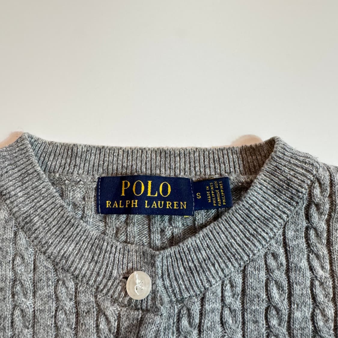 폴로 랄프로렌 그레이 케이블 니트 가디건 상품이미지3