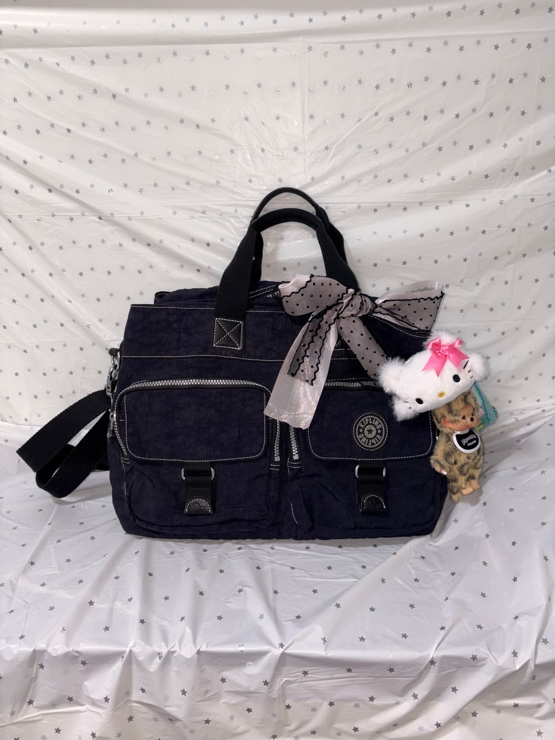 Kipling navy big shouler bag 상품이미지1