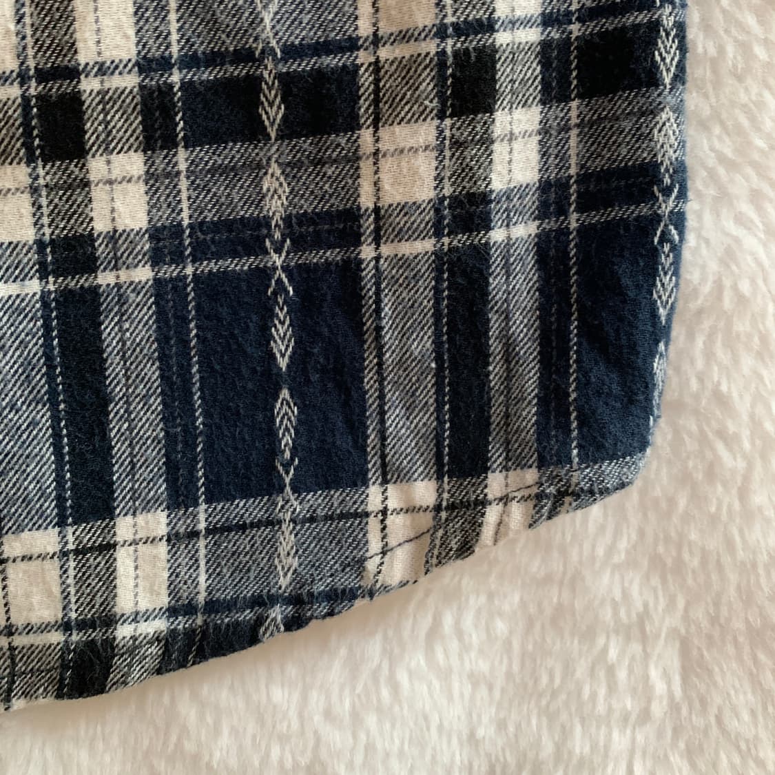 일본 빈티지 NEEDRIC 에스닉 체크 셔츠 상품이미지8