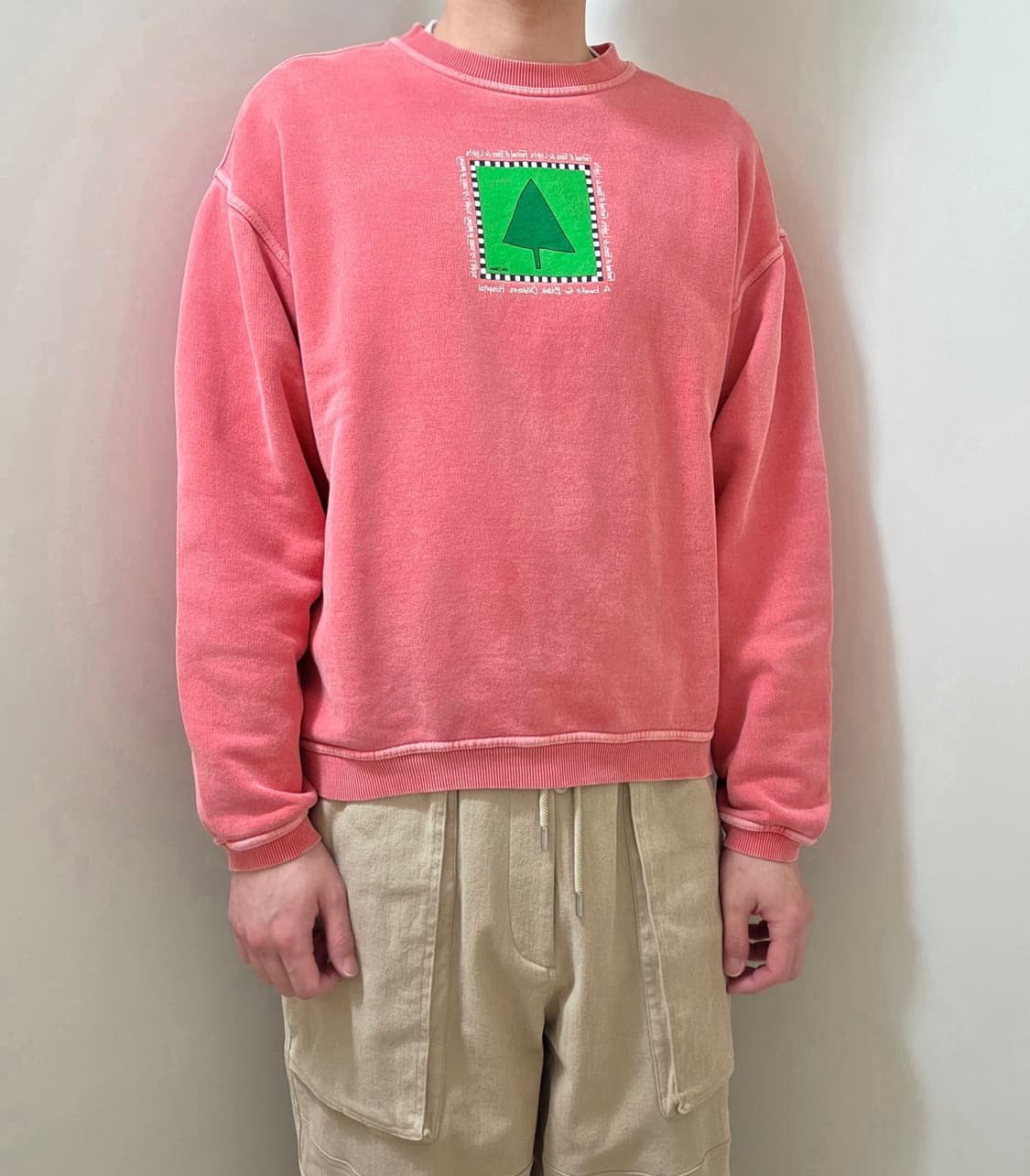 Genuine 피그먼트 다잉 맨투맨 티셔츠 상품이미지1