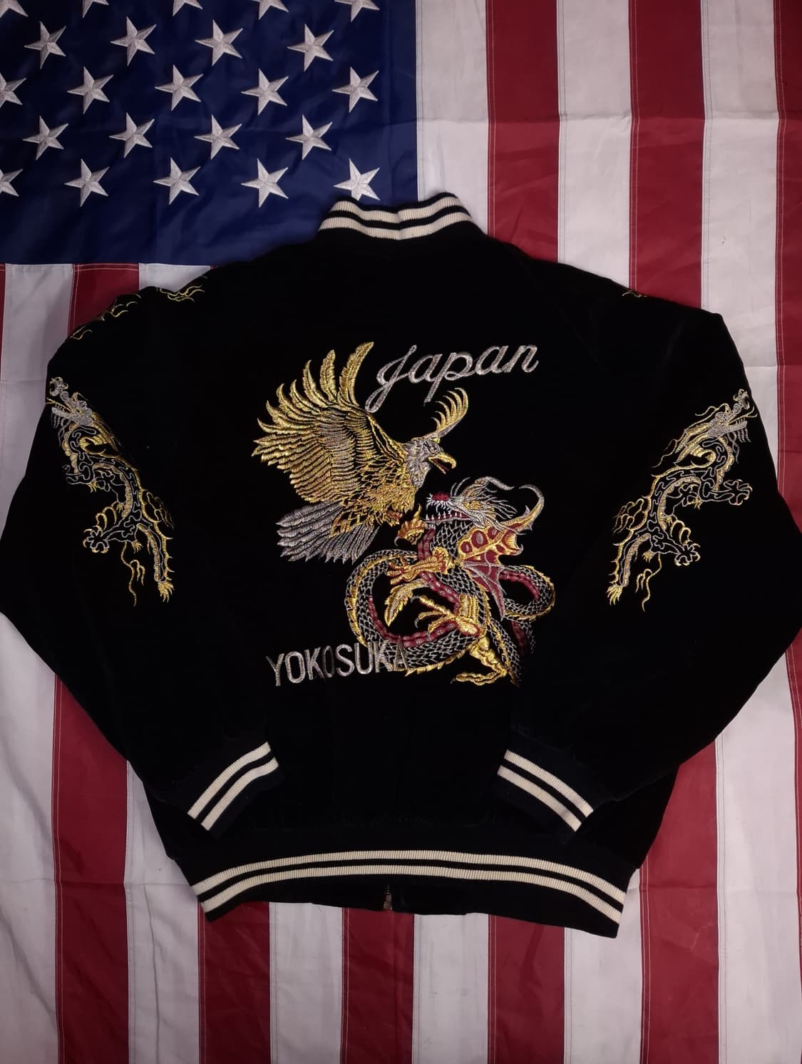 오리지날 SLIDER 재팬 요코스카 수베니어 벨벳 스카쟌 상품이미지1