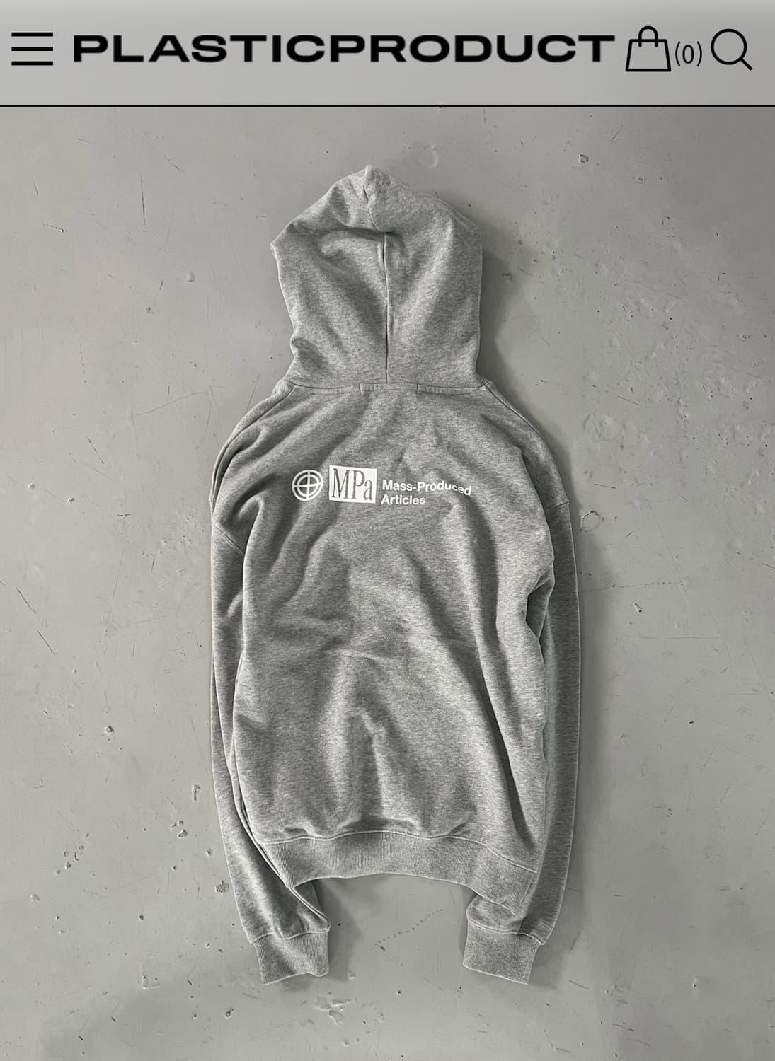 PLASTICPRODUCT MPa HOODIE 26SS 상품이미지1