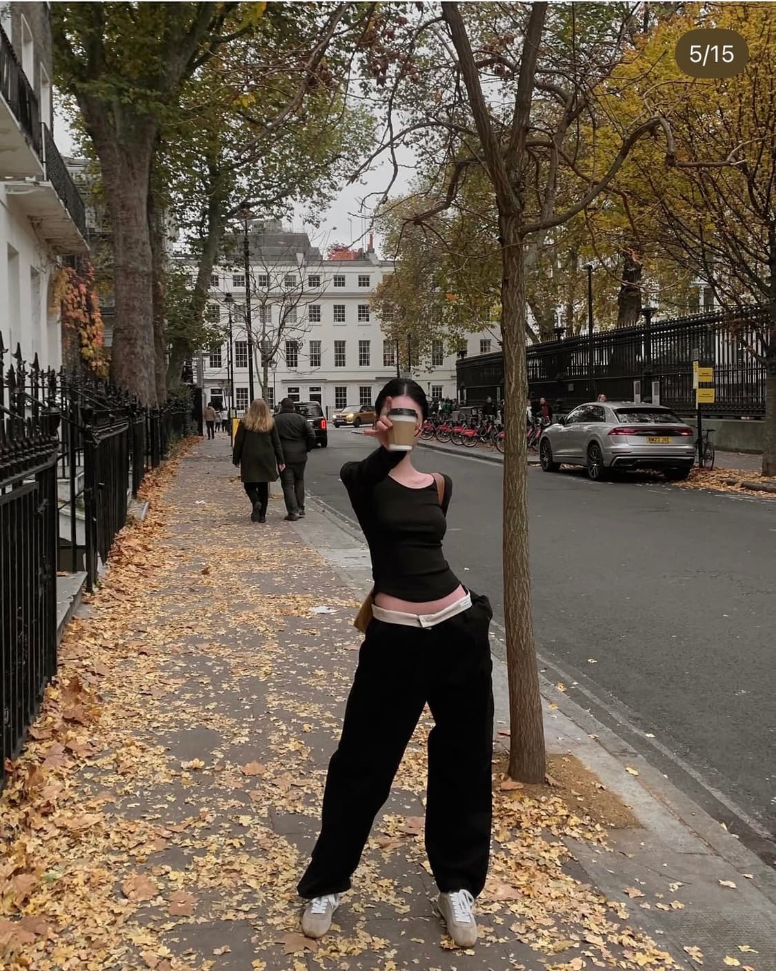 레터앤 포켓 카고 팬츠 블랙 상품이미지3