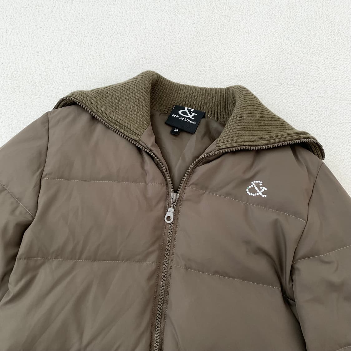 핑키앤다이안 딥카키 갸루 패딩 상품이미지2