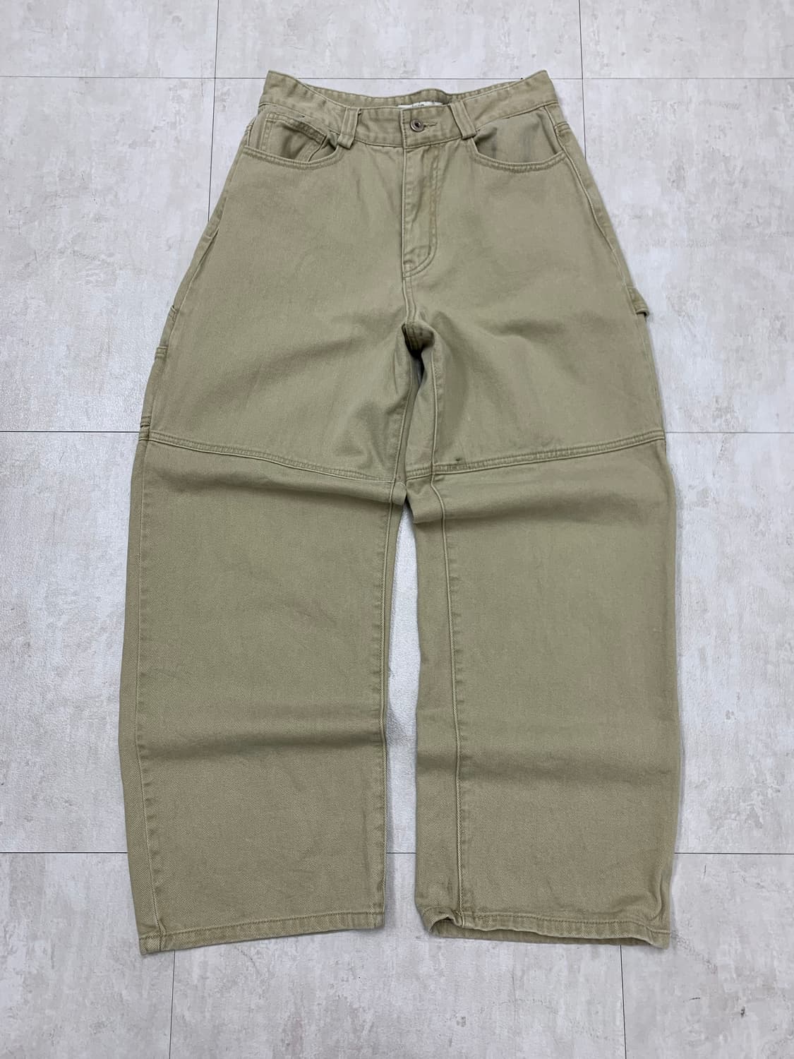 Kiimuir 베이지 더블니 카펜터 팬츠 #533 상품이미지1