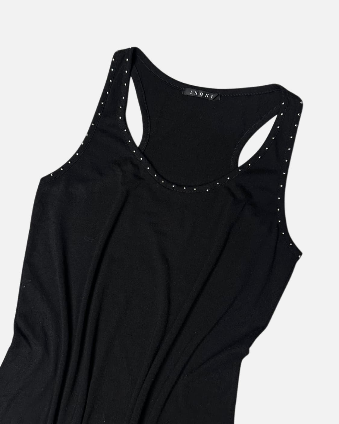stud cubic sleeveless long dress 상품이미지3