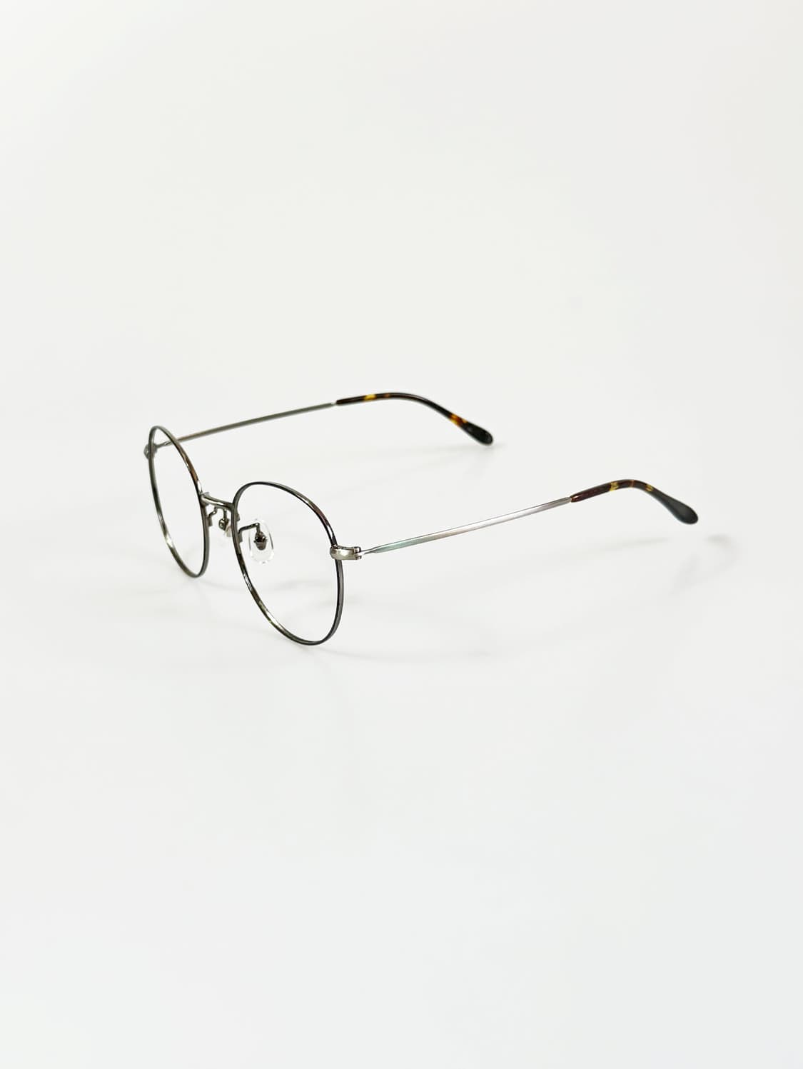 90s 유로피안 슬림 메탈 오버 라운드 빈티지 안경 상품이미지3