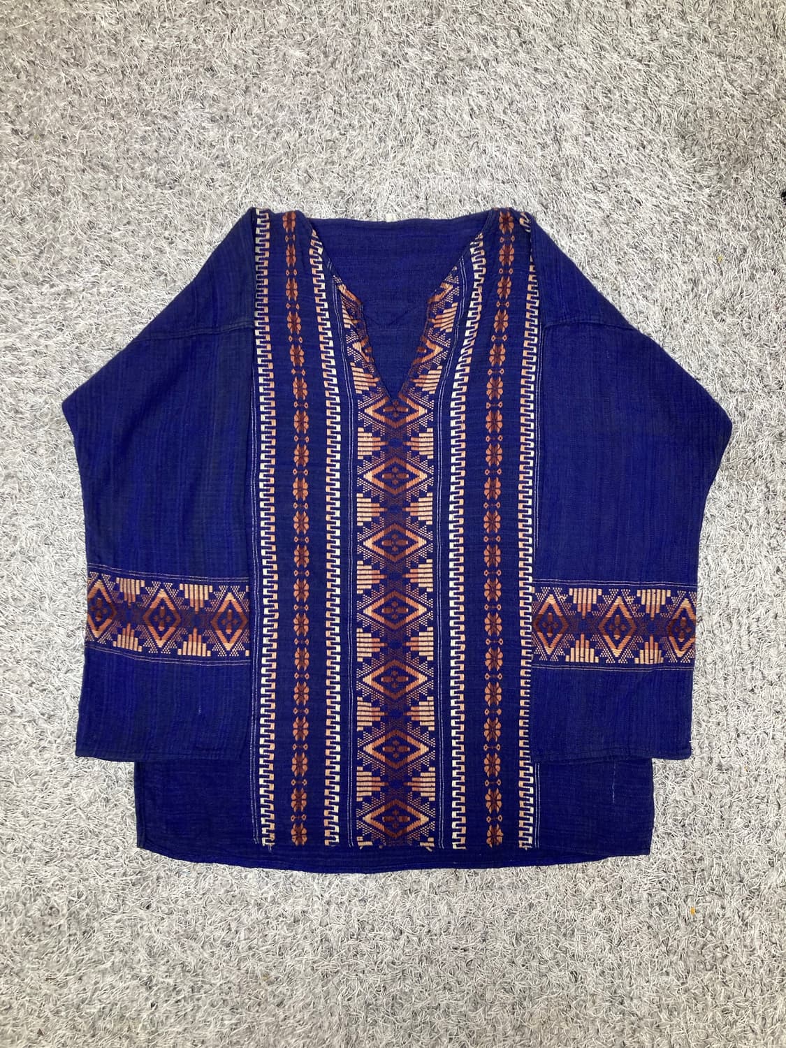 JPN vtg 에스닉 튜닉셔츠 상품이미지1