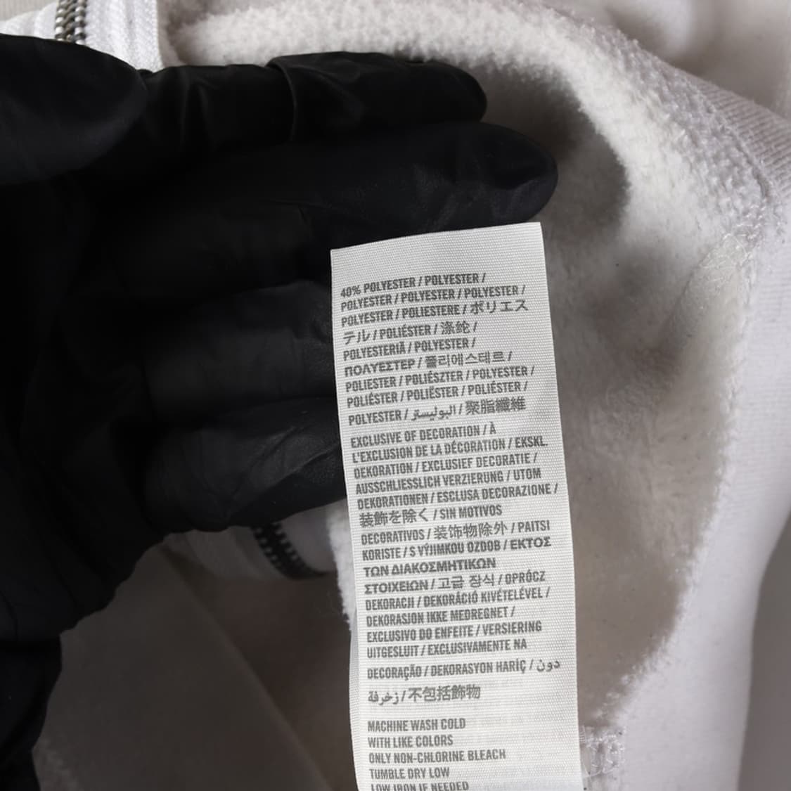 홀리스터 빈티지 화이트 스펠로고 기모 후드집업 S 상품이미지8