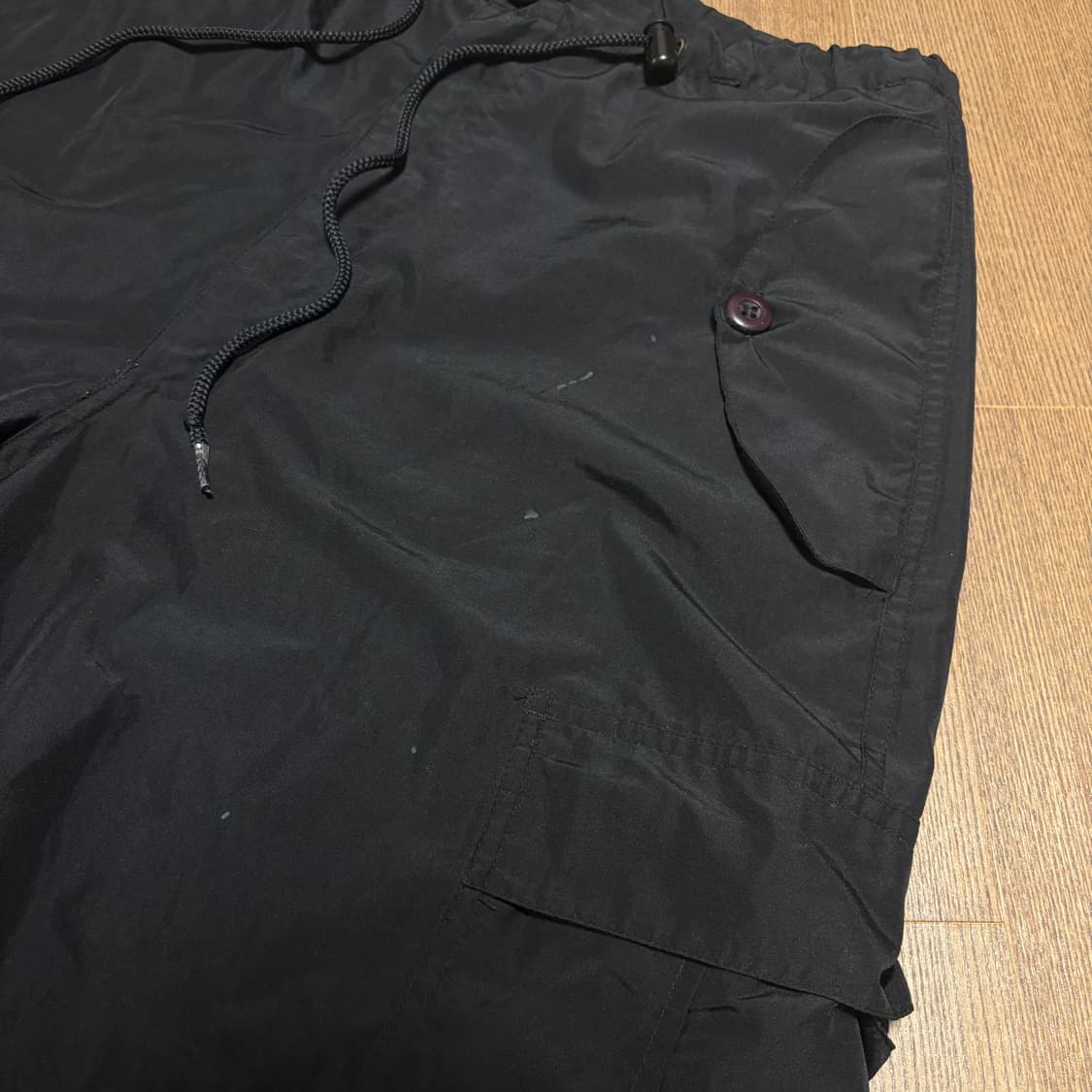 UFO 나일론 블랙 카고 팬츠 상품이미지5