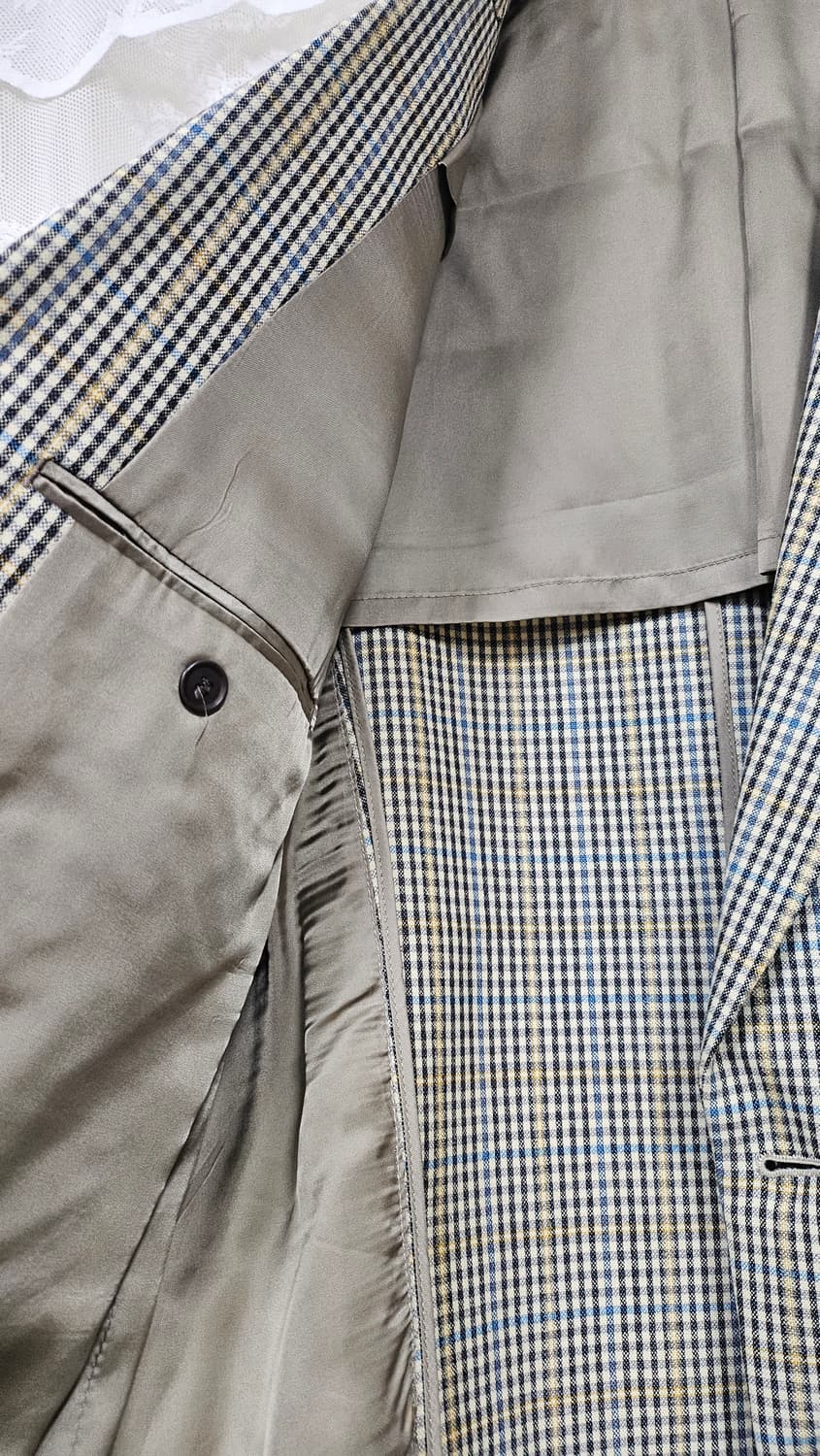 입생로랑 남성 체크 블레이저  상품이미지5