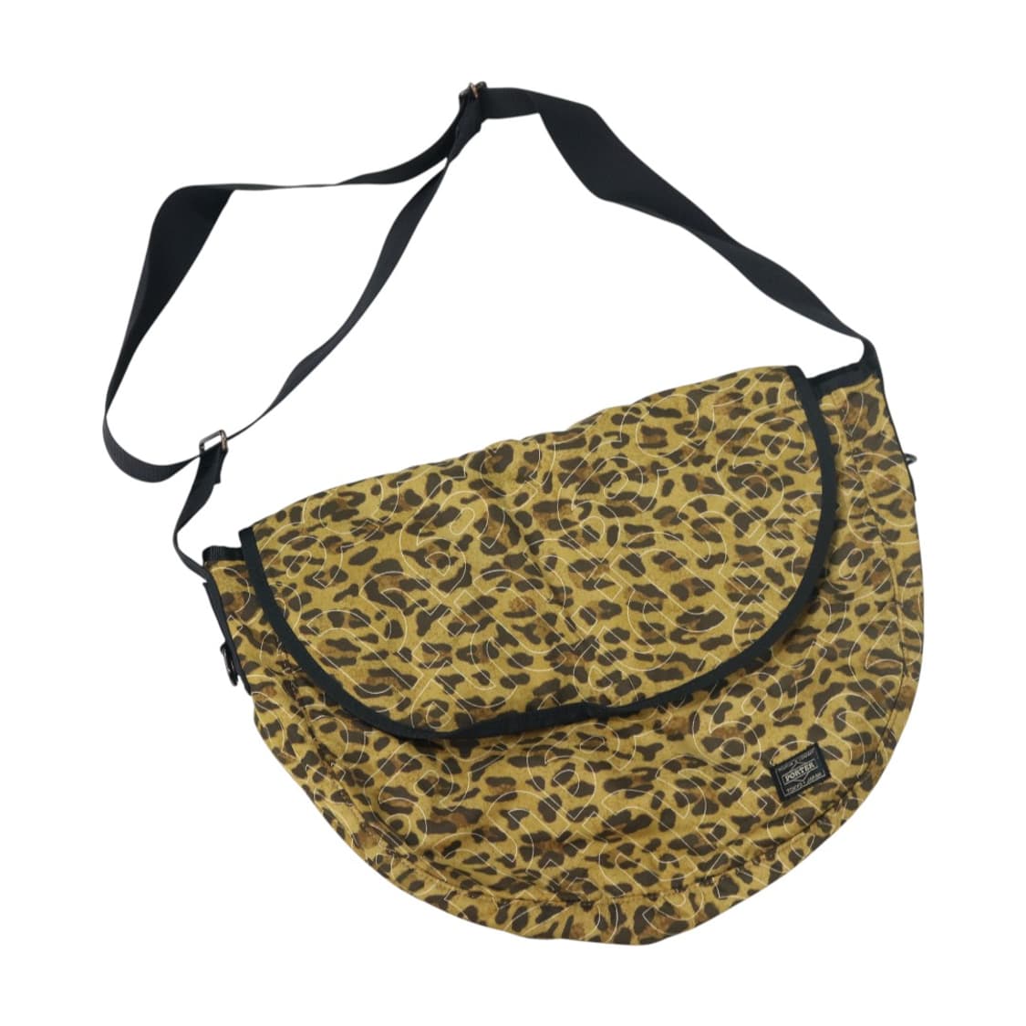 PORTER x X-girl 요시다 포터 콜라보 레오파드 퀼팅 메신저백 상품이미지1