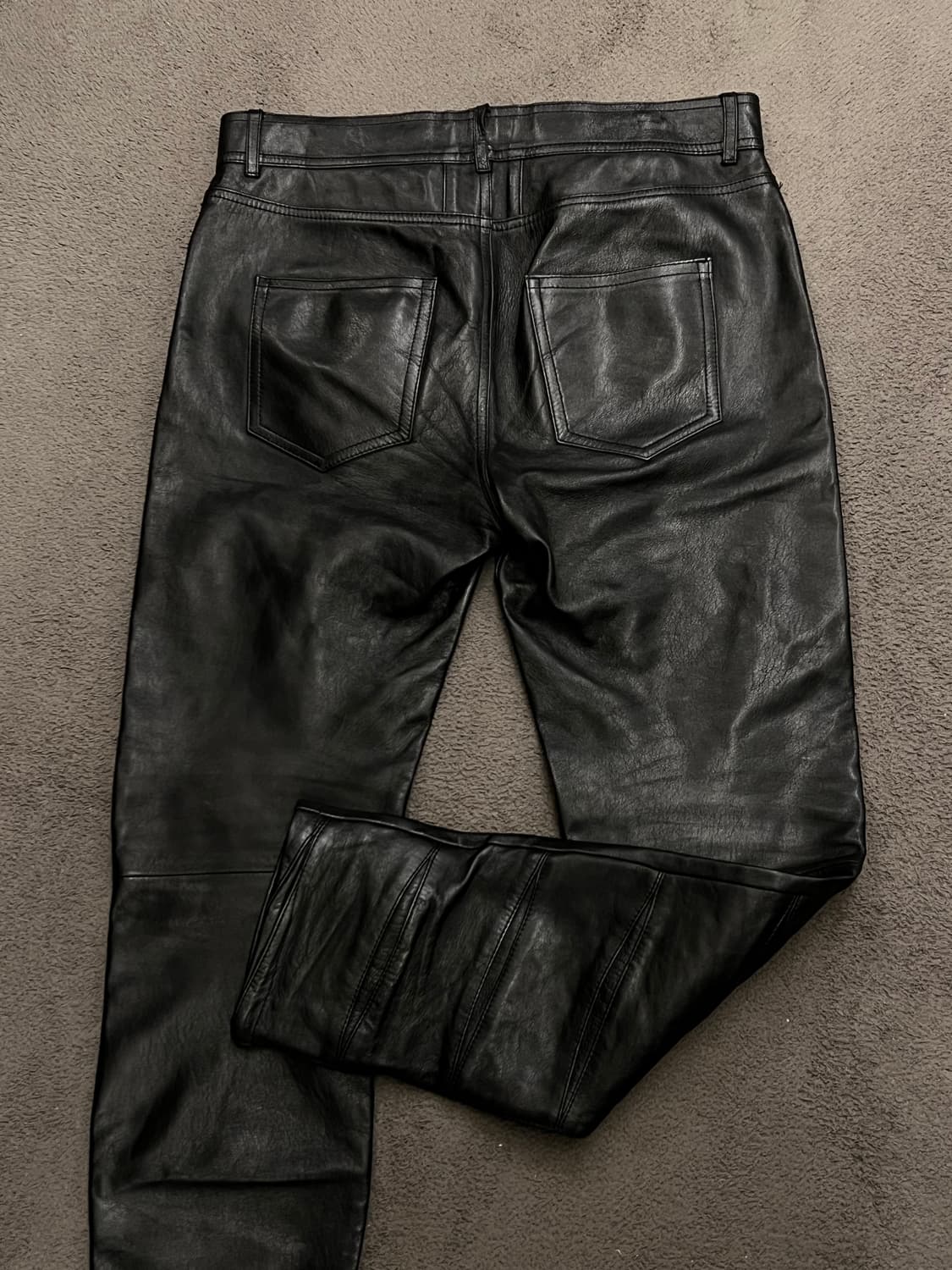 생로랑 슬래시 양가죽 레더 팬츠 처분  상품이미지2