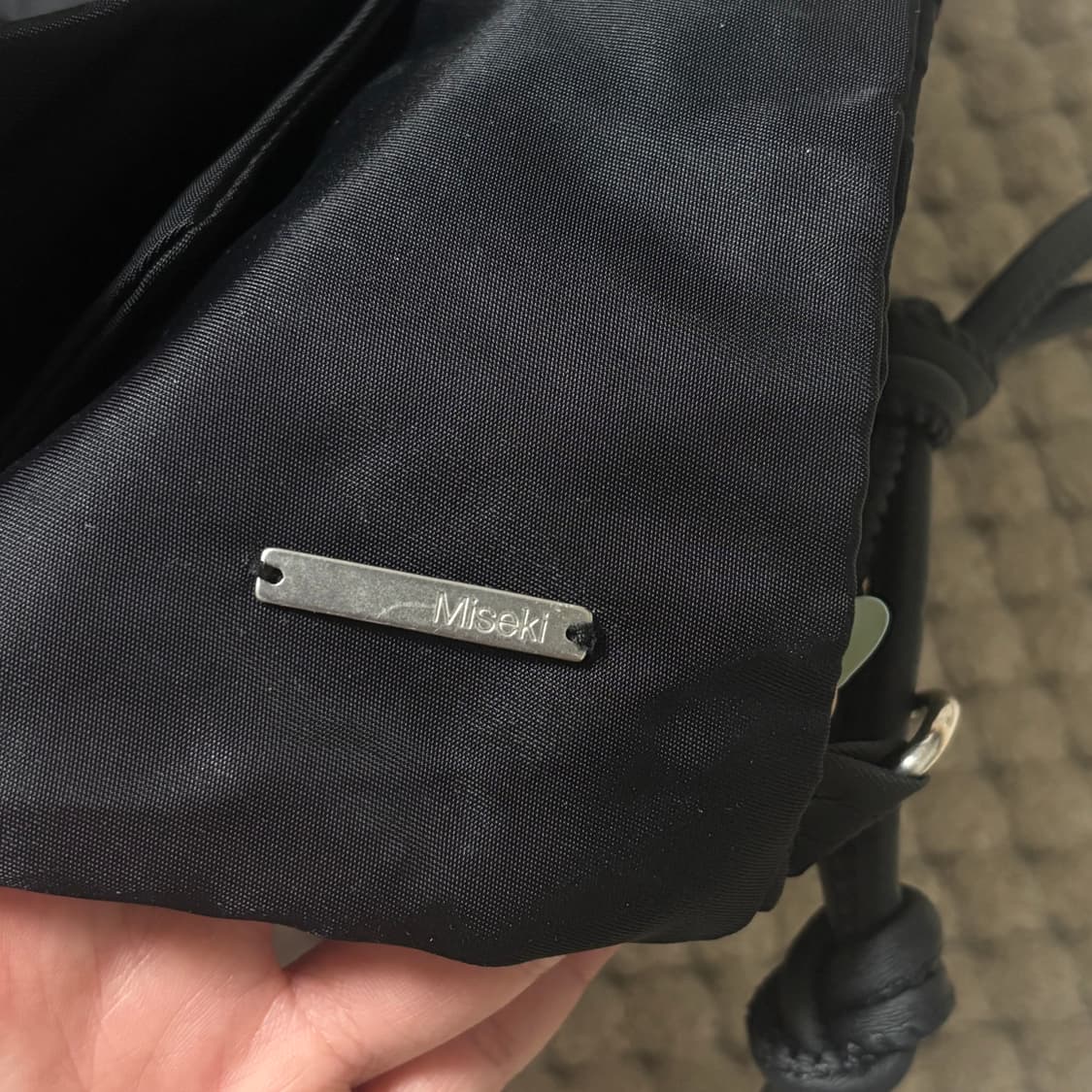 미세키서울 타이백 Tie-up drawstring bag BLACK 상품이미지7