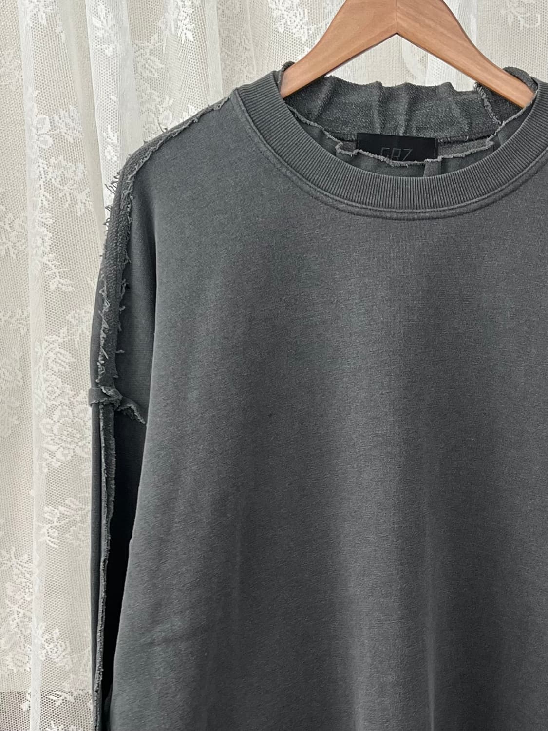 F) 그레일즈 GRZ 오버사이즈 롱슬리브 차콜 상품이미지4