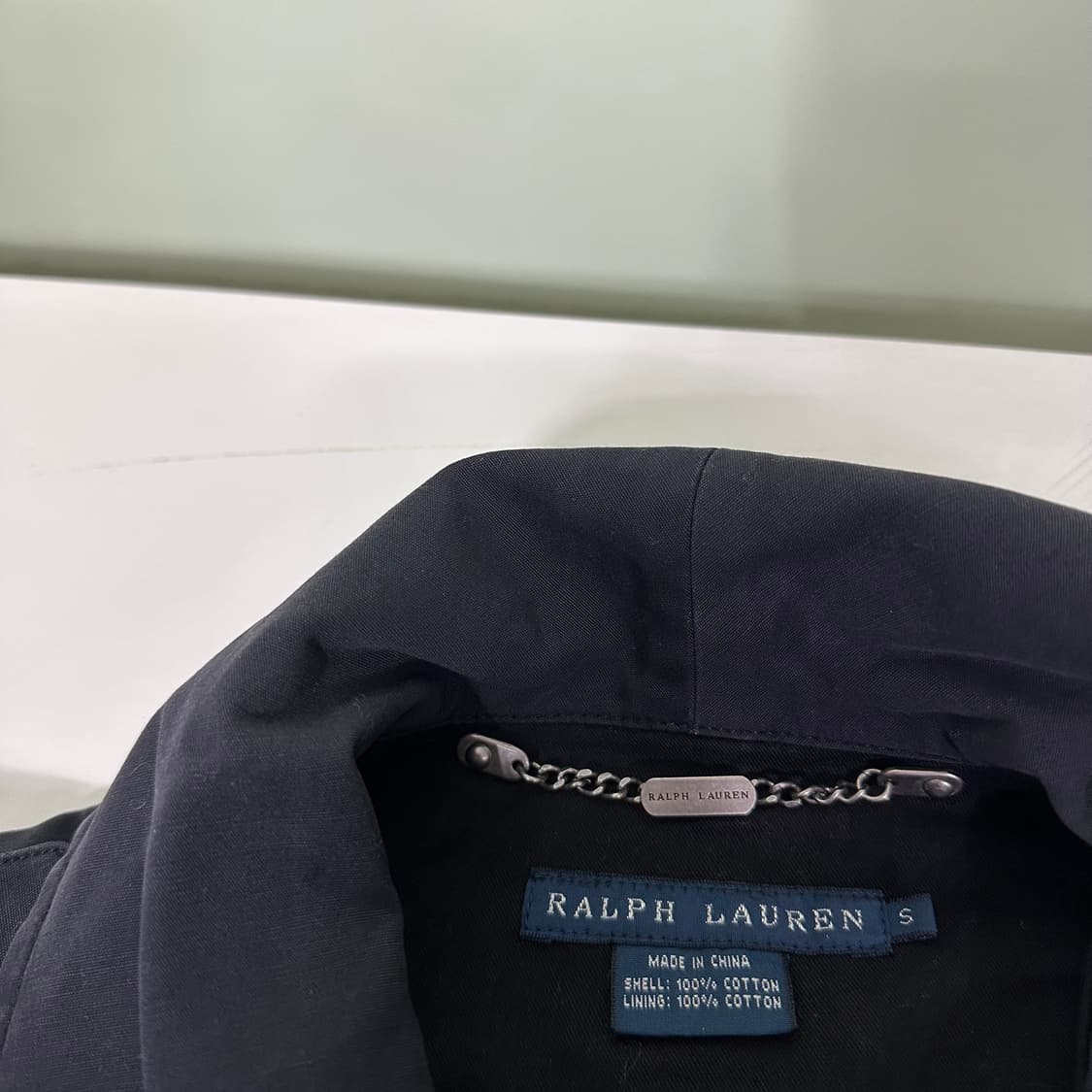 S 폴로 랄프로렌 블랙 면 하프코트 상품이미지5