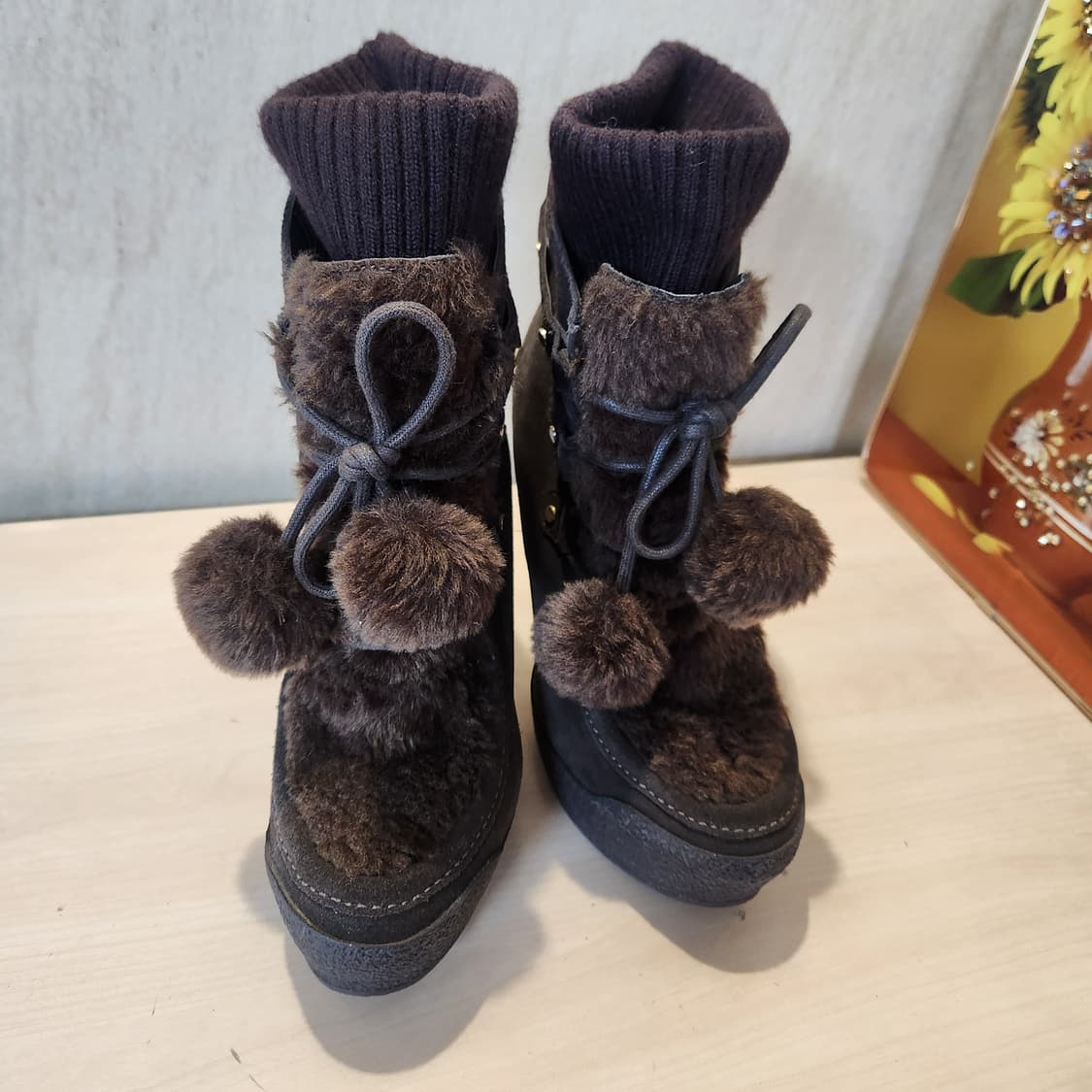 “GUESS 마르시아노 퍼폼 하이힐부츠｜빈티지 윈터 코디의 끝판왕”
 상품이미지1