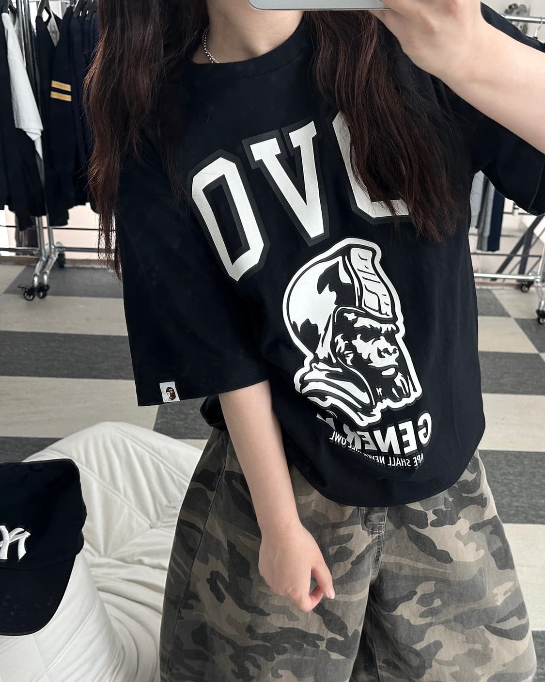 베이프XOVO 제너럴 빅로고 반팔 티셔츠  상품이미지9