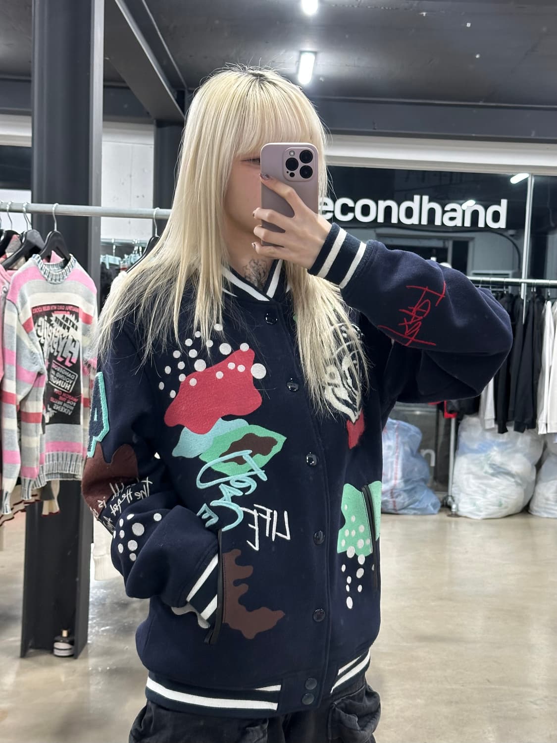 빌리어네어 보이즈 클럽 BB 마스 자켓 네이비 상품이미지1