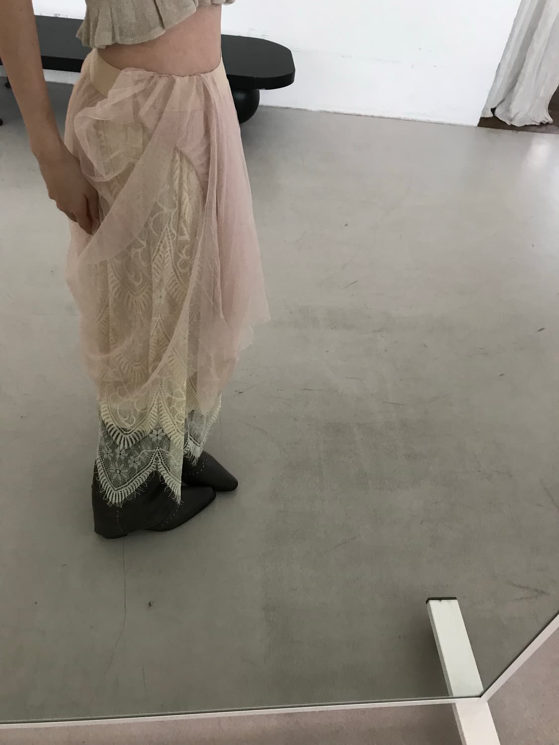 vintage lace sha skirt 상품이미지3