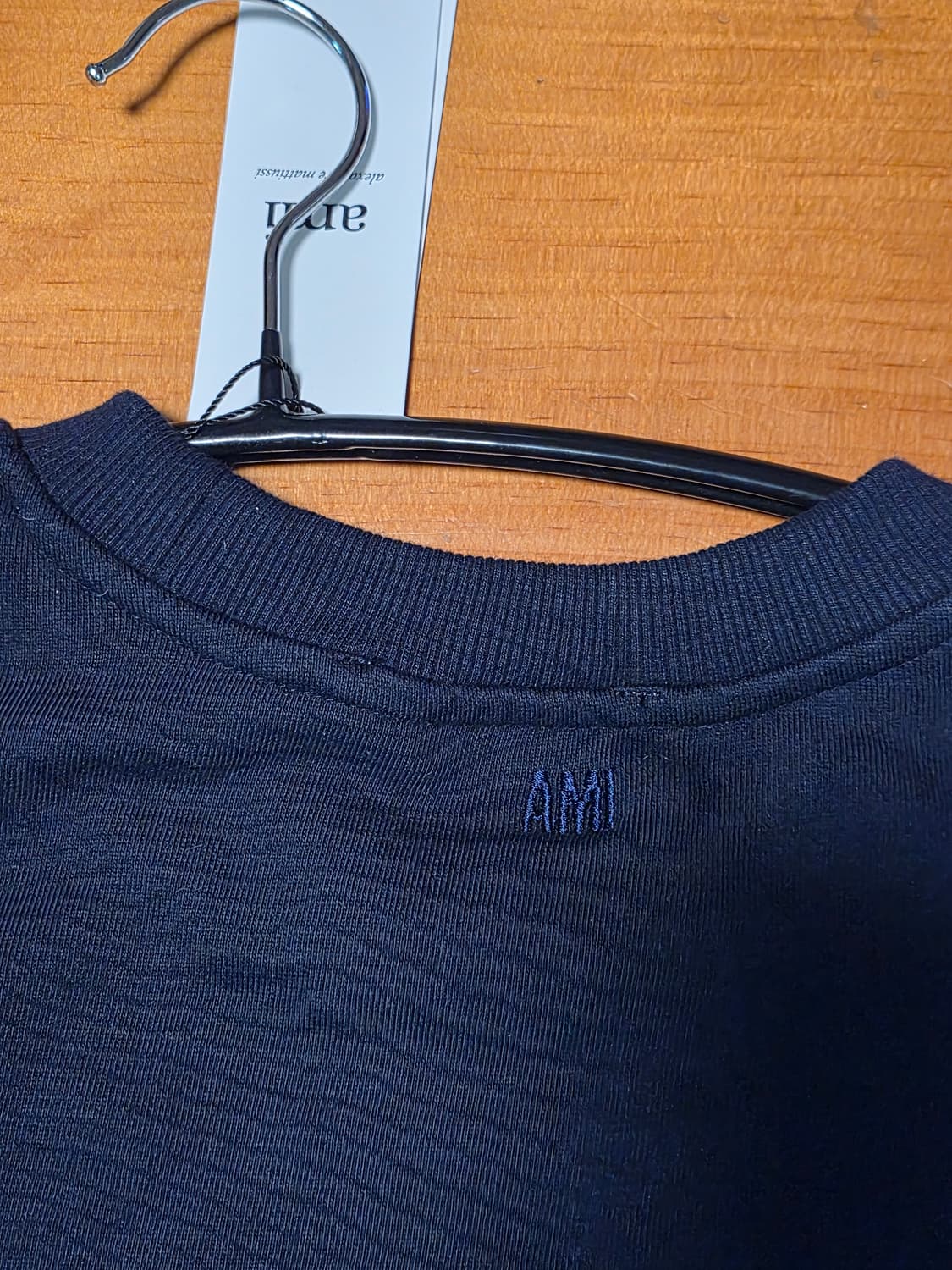 아미 스몰로고 스웻 맨트맨 네이비 L 상품이미지4