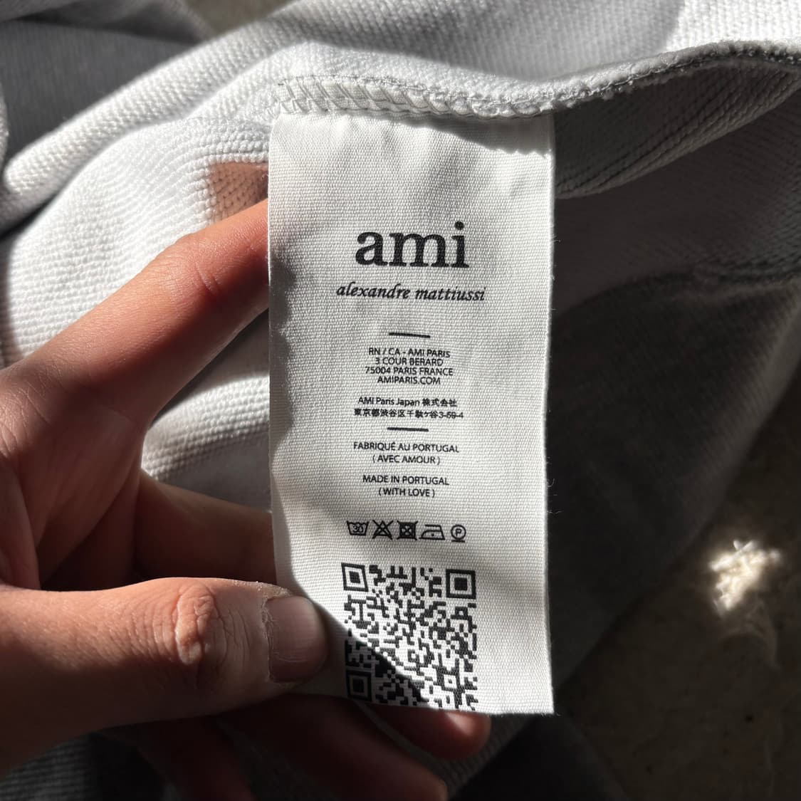 AMI 아미 스몰 하트 로고 크루넥 맨투맨 L 상품이미지7