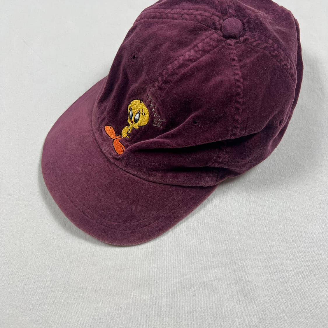 90‘s 98년도 워너브로스 루니툰즈 카툰 벨벳 모자 상품이미지2