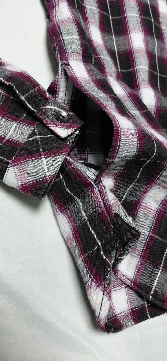 ​[M] 빔즈(BEAMS) 빈티지 체크 플라넬 셔츠 상품이미지5