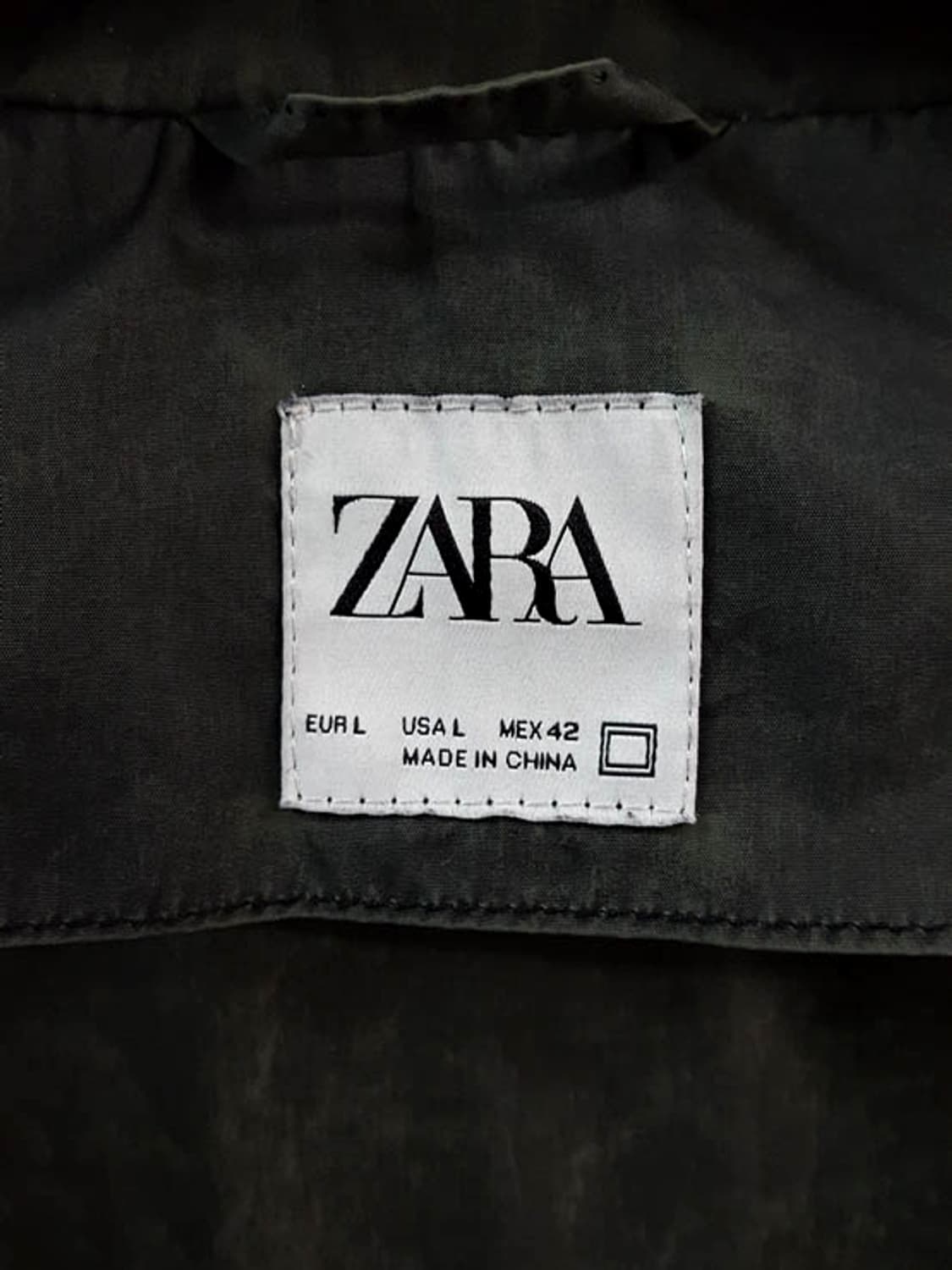 자라 남성 카키 점퍼 자켓 105 상품이미지5