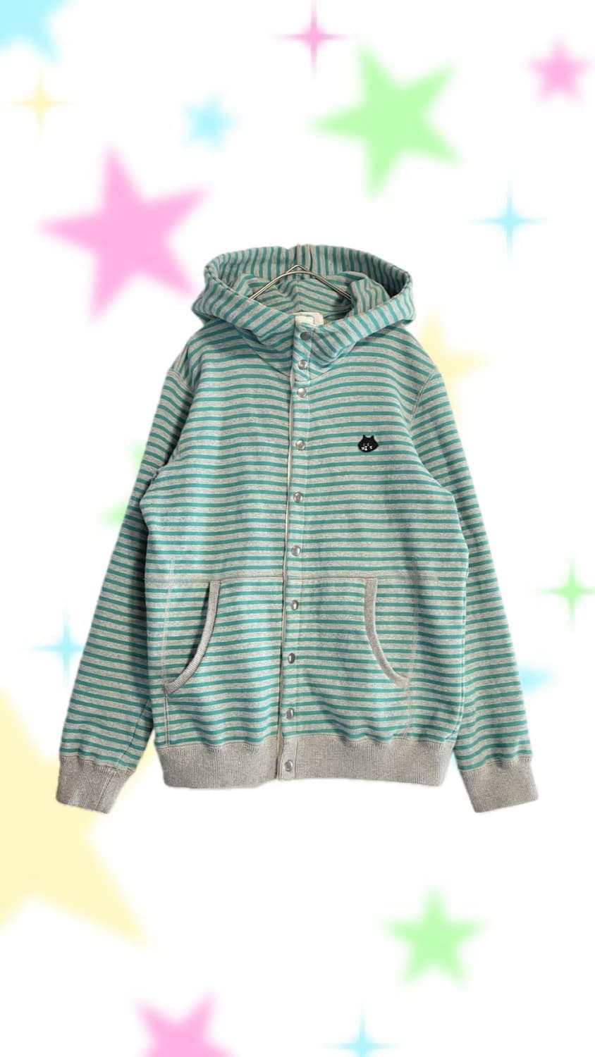 네넷냐 스트라이프 후드집업 🐱 상품이미지1