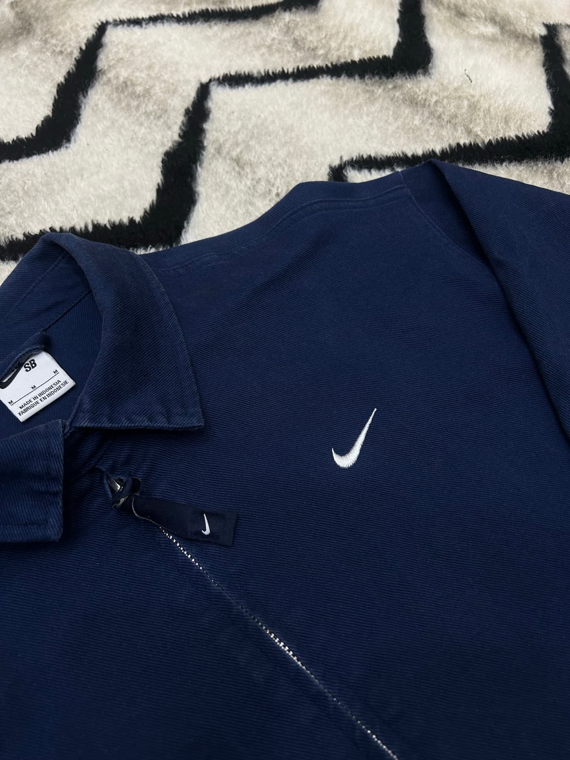 [M]나이키SB 스우시로고 코튼 블루종/네이비 상품이미지1