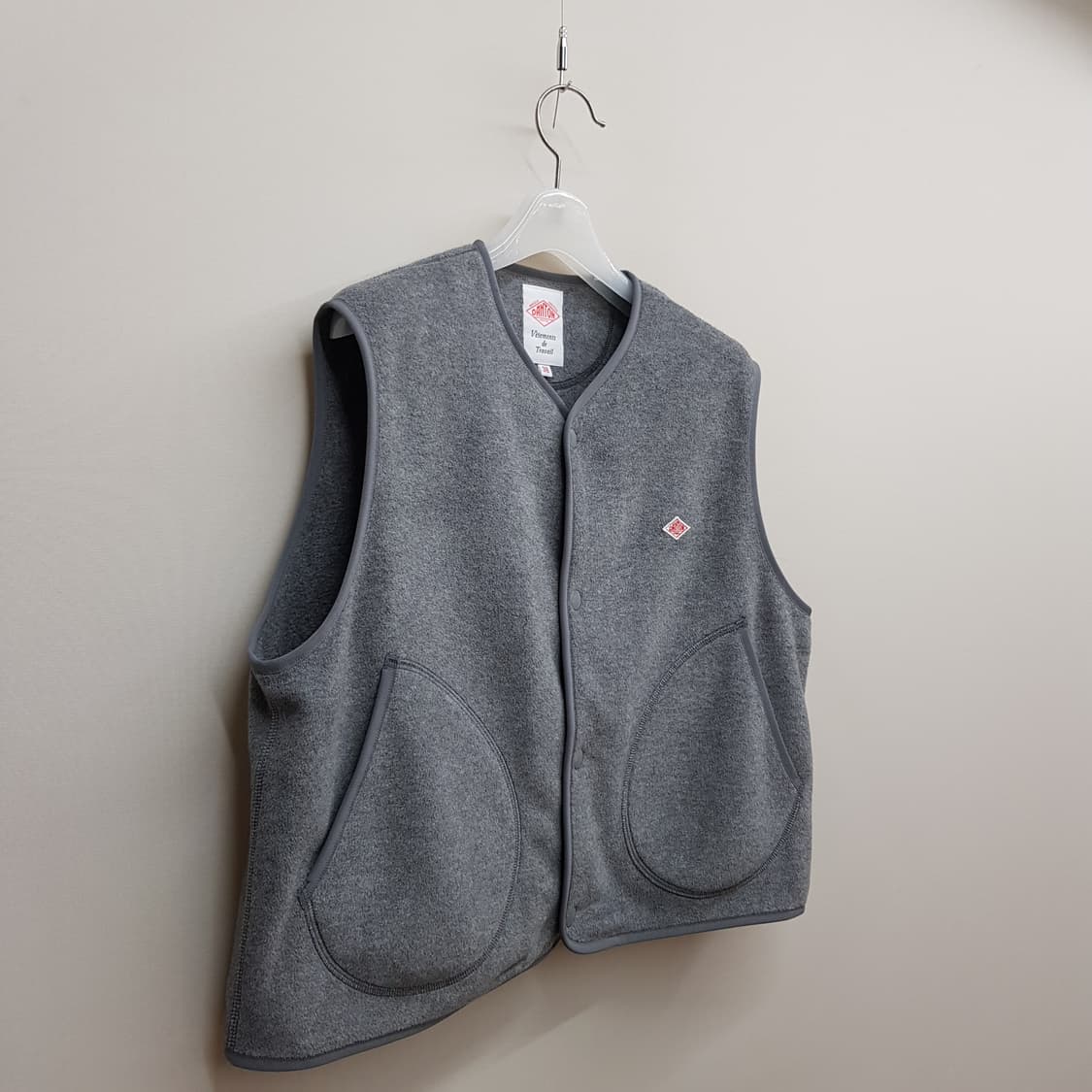 단톤 Danton 2024 플리스 스냅 버튼 베스트 38사이즈 상품이미지3