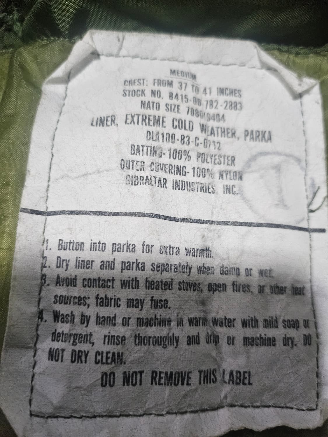 80s 미군오리지날 피쉬테일 개파카 미듐 상품이미지4