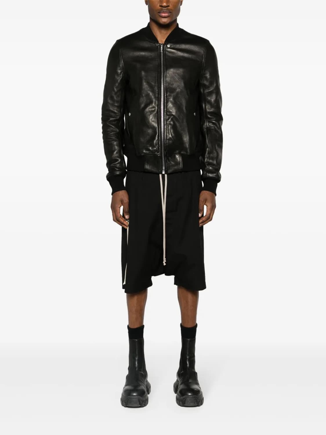 릭오웬스 레더 봄버자켓 상품이미지1