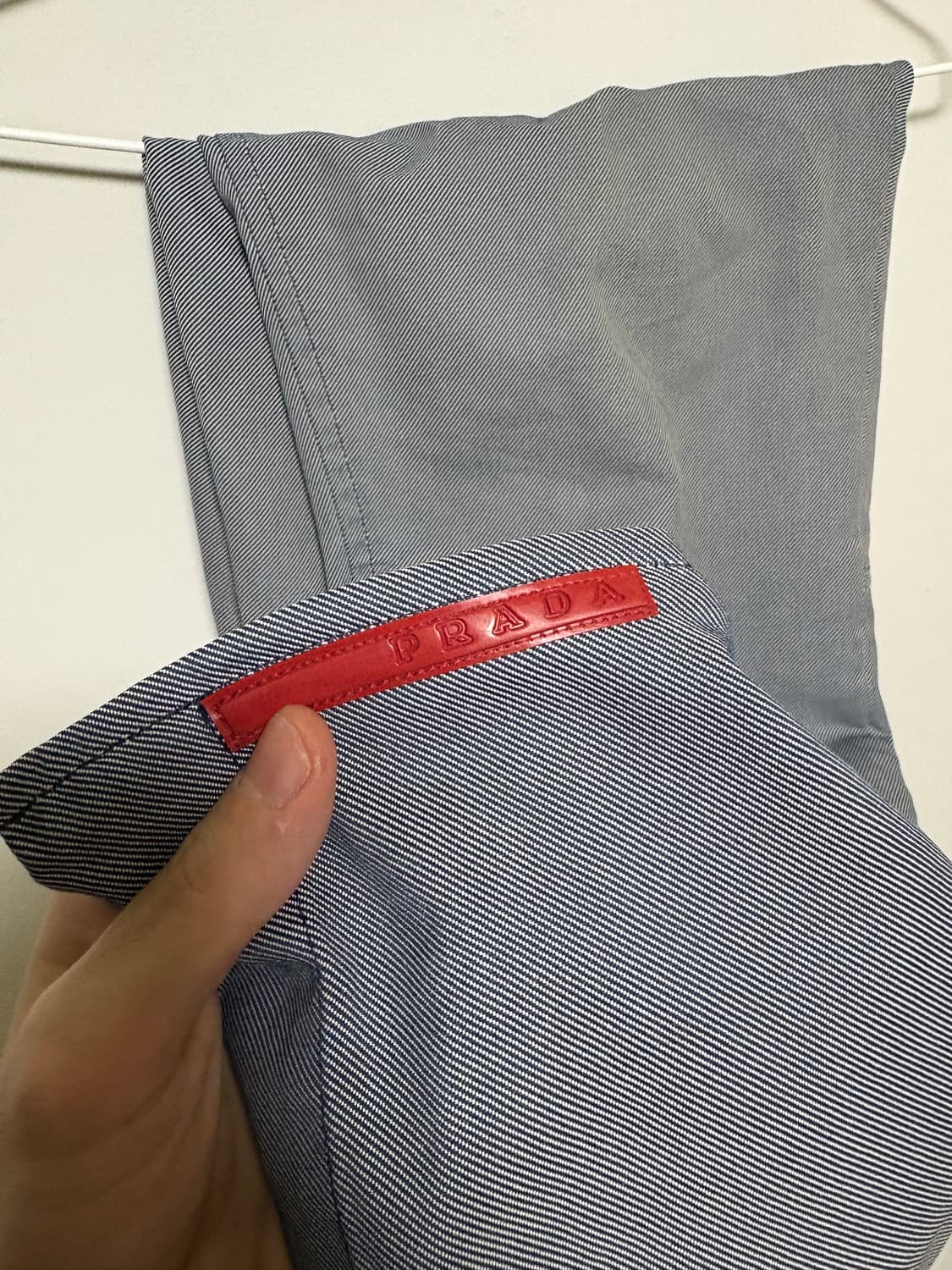 Prada 세미 부츠컷 지퍼 바지 상품이미지9